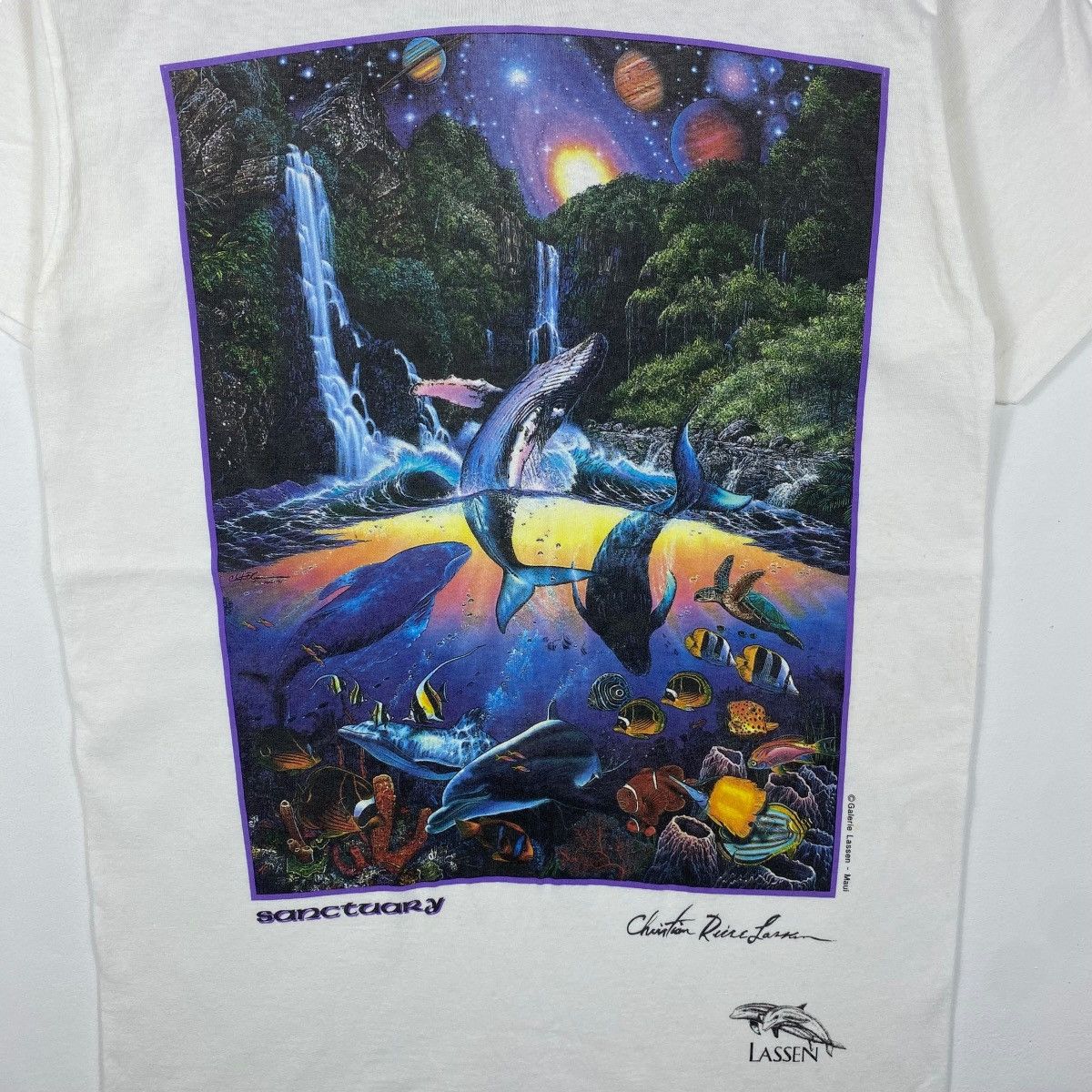 Vintage Vintage 90's SANCTUARY MAUI The Lassen Collection Art Tee Size US S / EU 44-46 / 1 - 4 Thumbnail