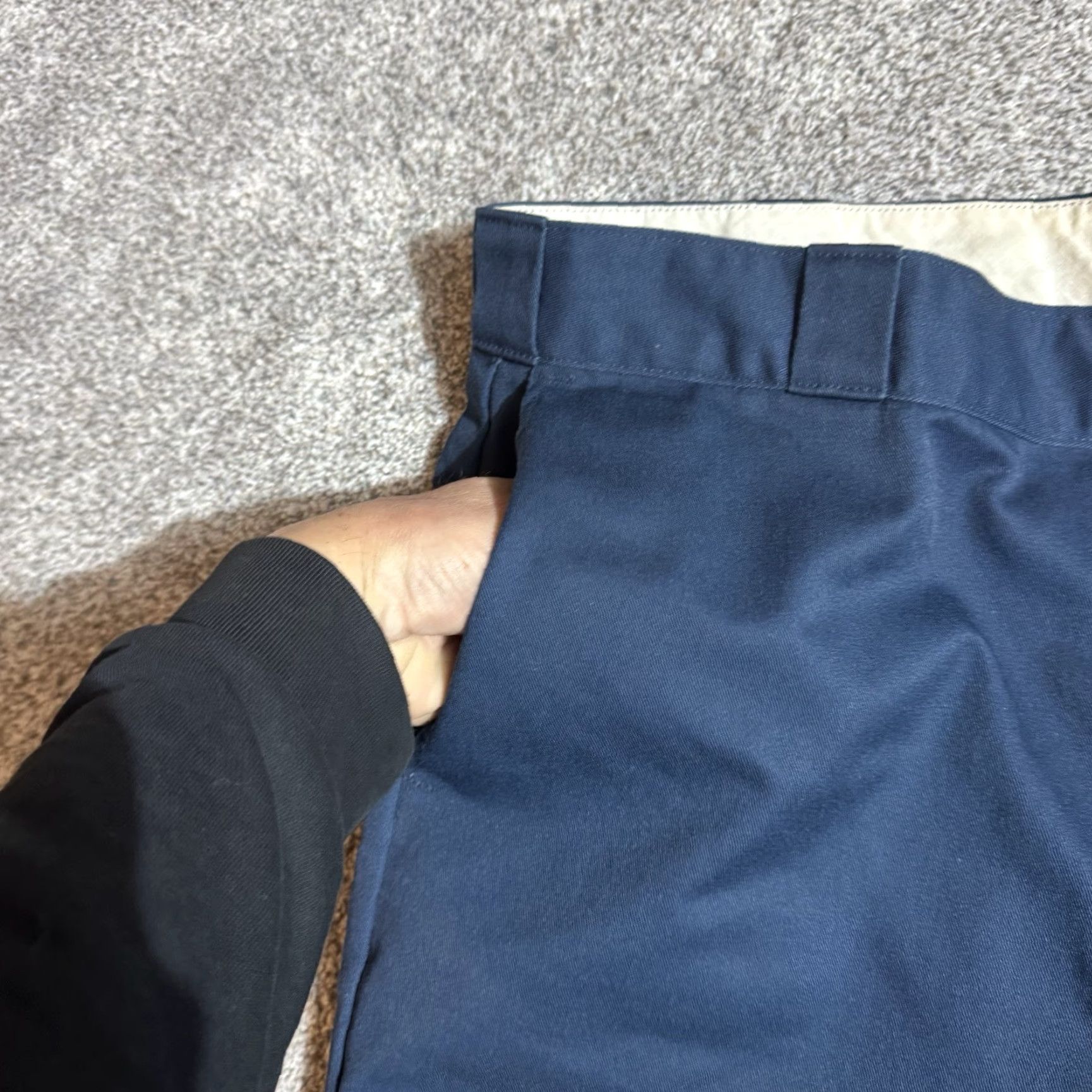 Dickies VINTAGE Dickies Pants Mens 42x30 Work Pants City USA Minimalist 90s Dress Pants Straight Blue Cotton Polyester Regular 65% Polyester 35% Cotton Mens Size US 42 / EU 58 - 6 Thumbnail