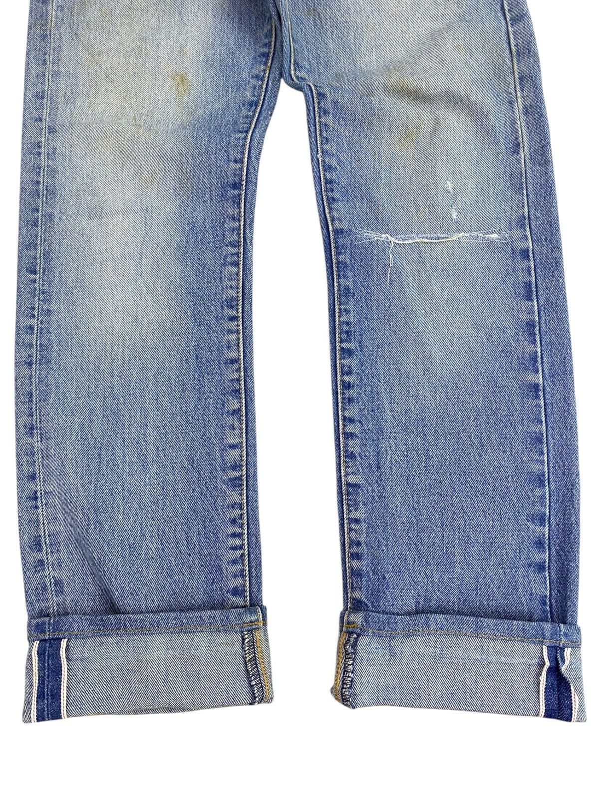 Levi's Vintage Levi’s Ripped Faded Wash Style Selvedge Jeans Size US 30 / EU 46 - 9 Thumbnail
