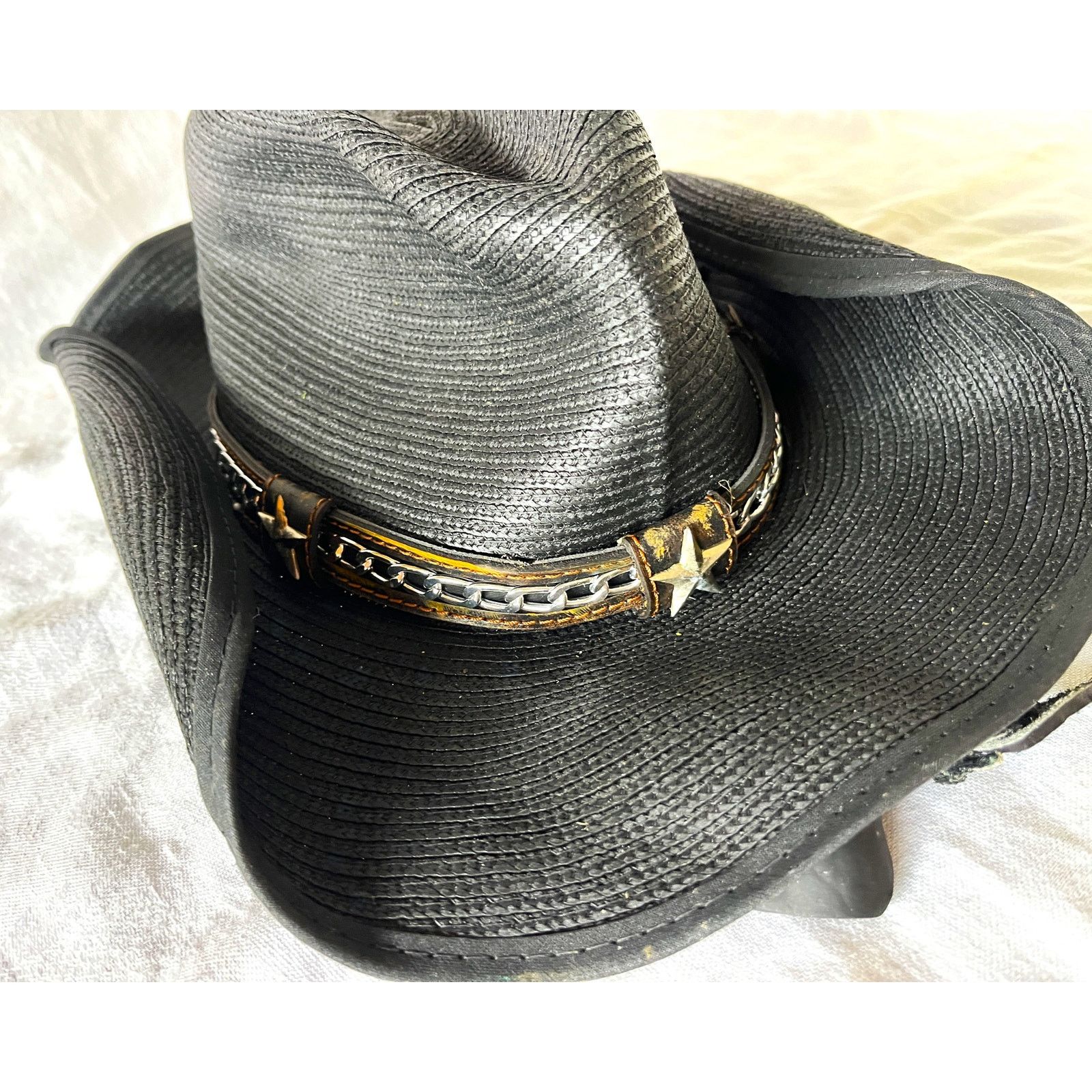 Other Dallas Hats Black Cowboy Hat Size 7 1/4 Size ONE SIZE - 2 Thumbnail