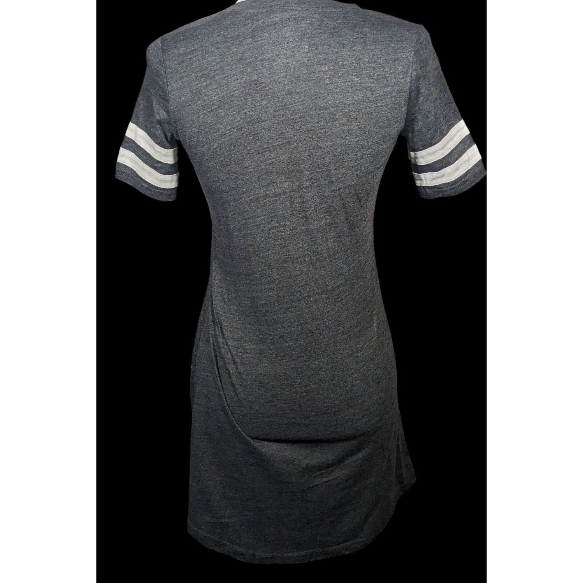 Other Charcoal Clemson Tigers All-Star Lace-Up Tri-Blend Tee Dress Size XS / US 0-2 / IT 36-38 - 2 Thumbnail