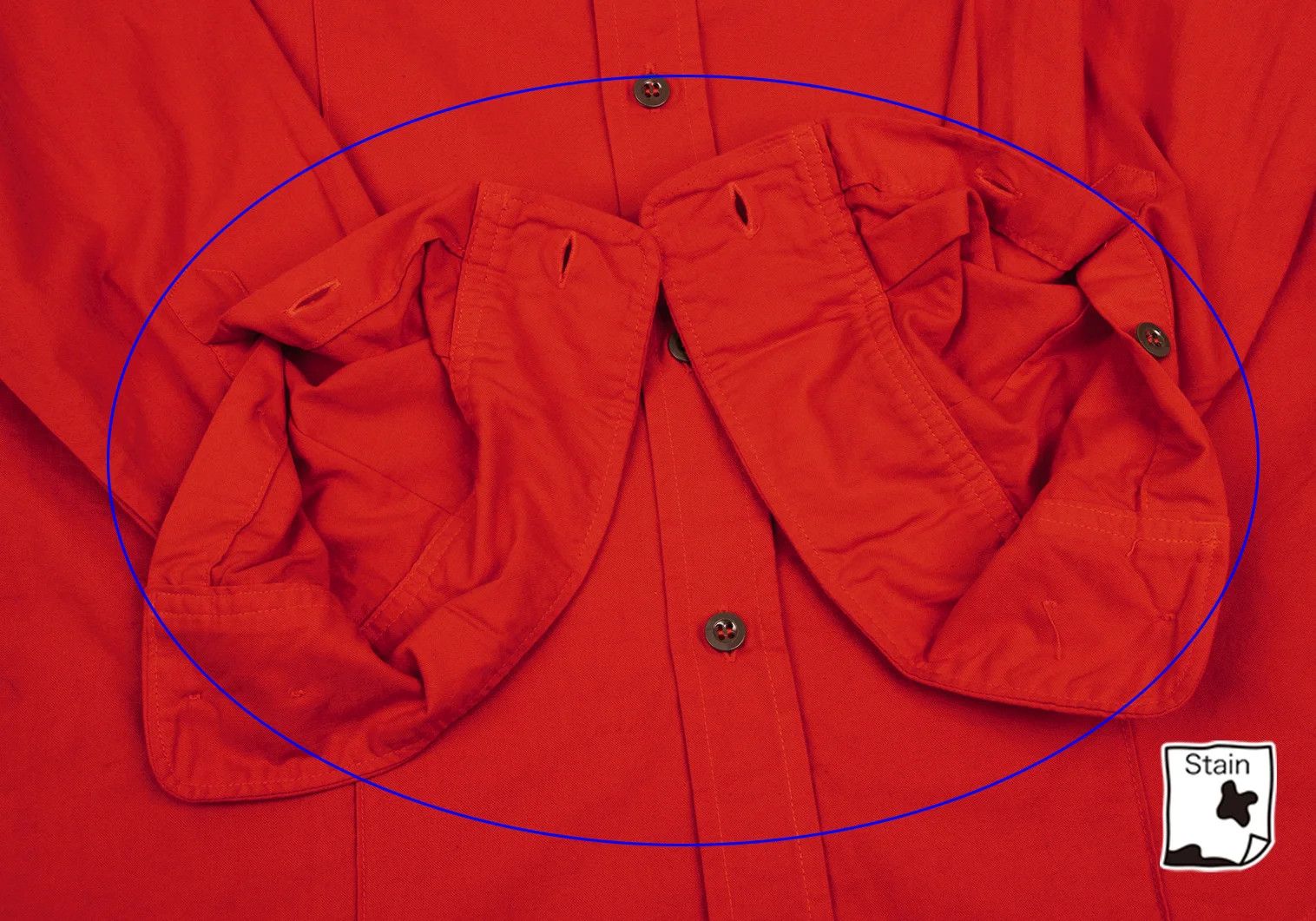 Jean Paul Gaultier Dyed Cotton Pintuck Shirt in Red Size US S / EU 44-46 / 1 - 8 Thumbnail