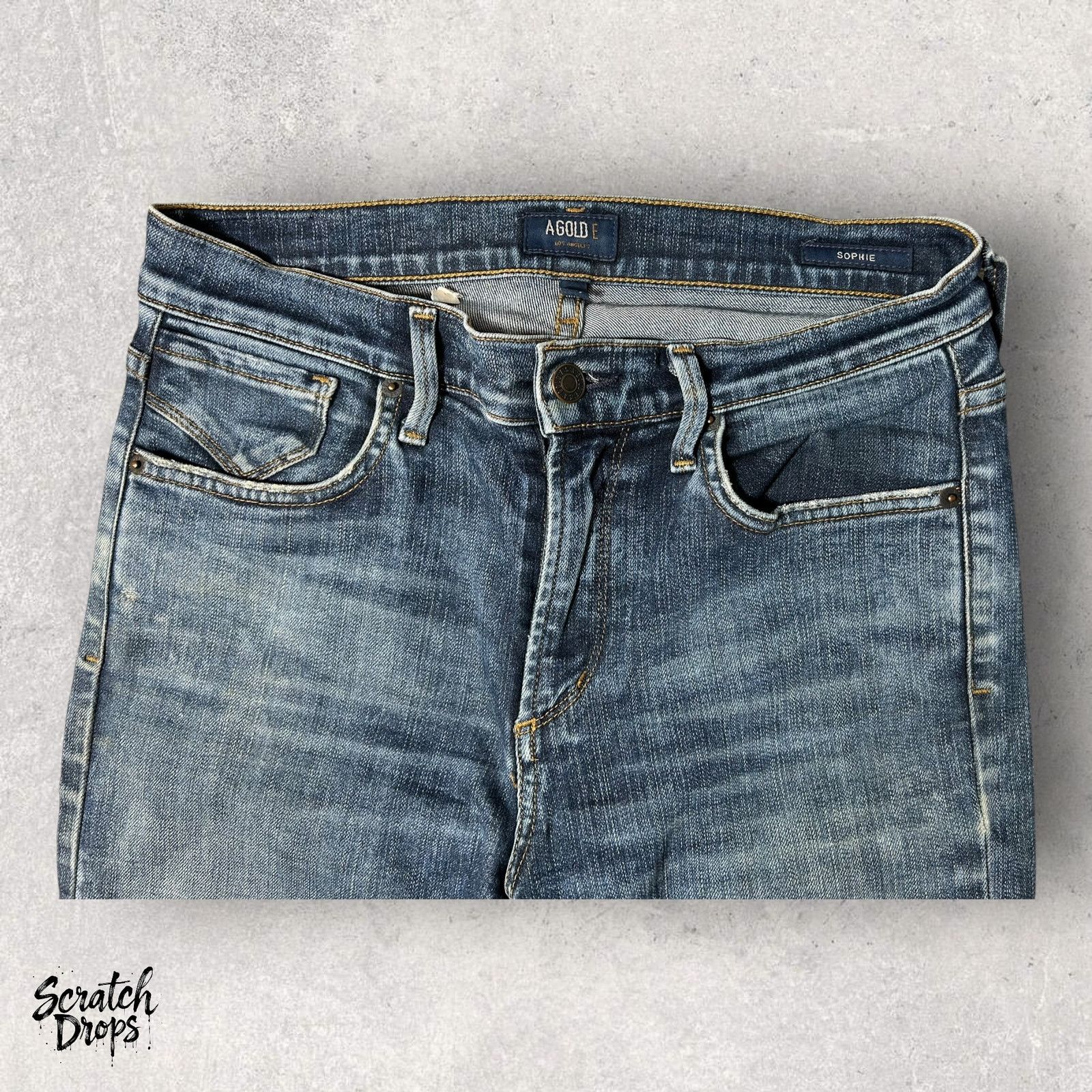 Other A Gold E Womens Distressed Skinny Jeans Size 27 Ripped Knees Size 24" / US 00 / IT 34 - 5 Thumbnail