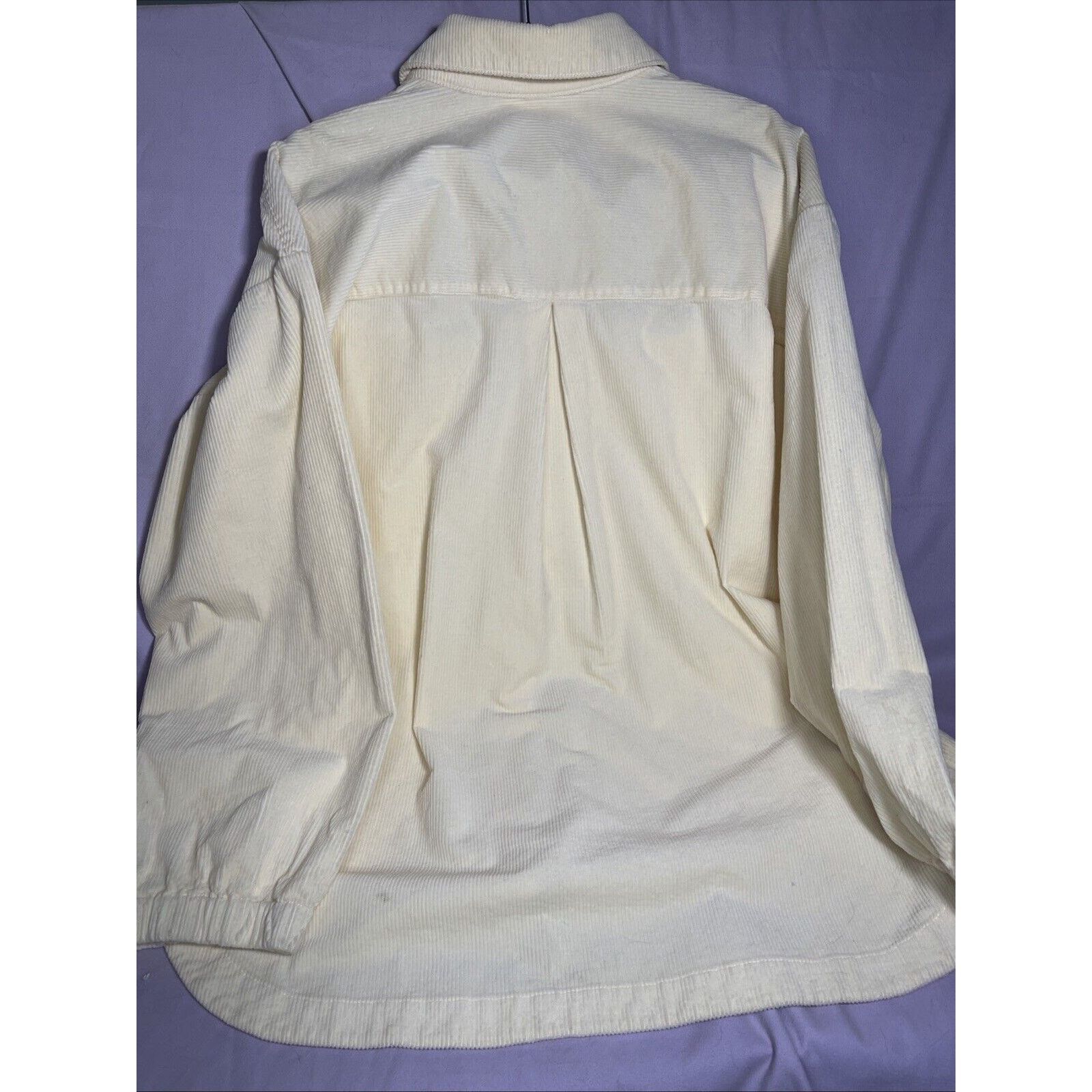 Anthropologie Anthropologie Maeve Corduroy Cream Shirt Jacket Size XL Size XL / US 12-14 / IT 48-50 - 4 Thumbnail