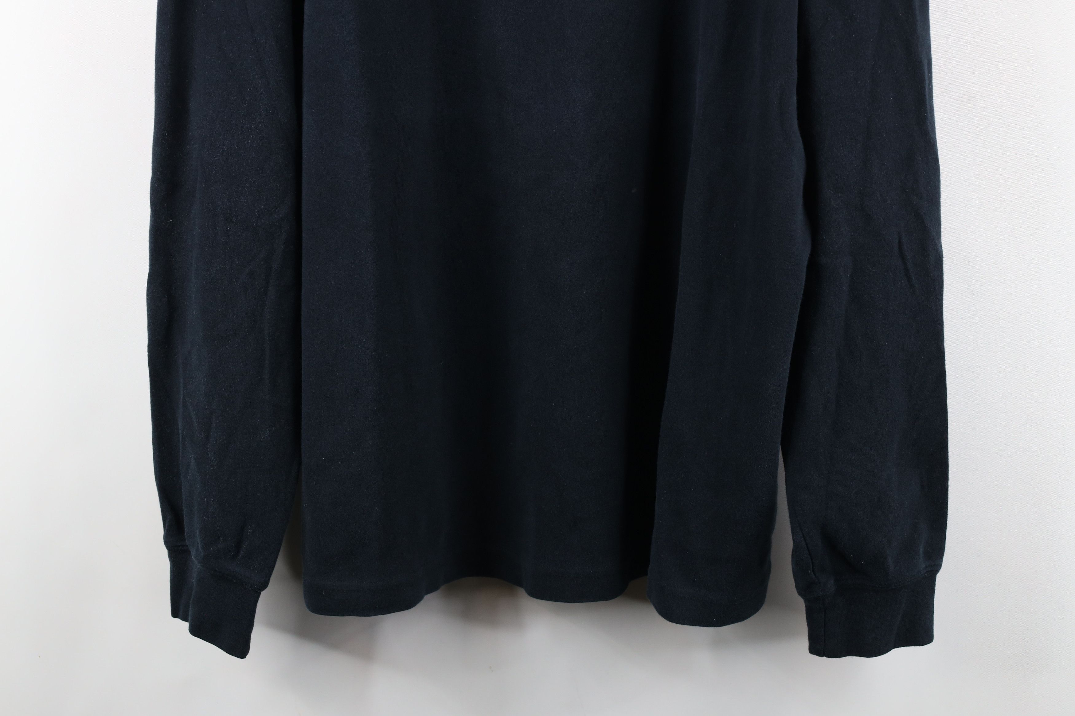 Lands' End × Vintage Vintage 90s Lands End Mock Neck Long Sleeve T-Shirt Black Size US L / EU 52-54 / 3 - 3 Thumbnail