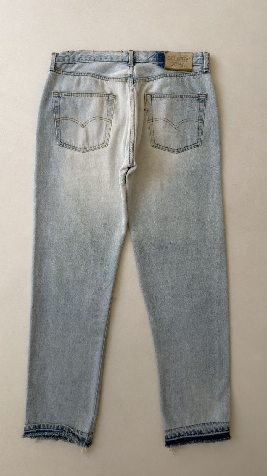 Gallery Dept. Ken 5001 Reworked Washed Blue Jeans Size US 34 / EU 50 - 15 Thumbnail