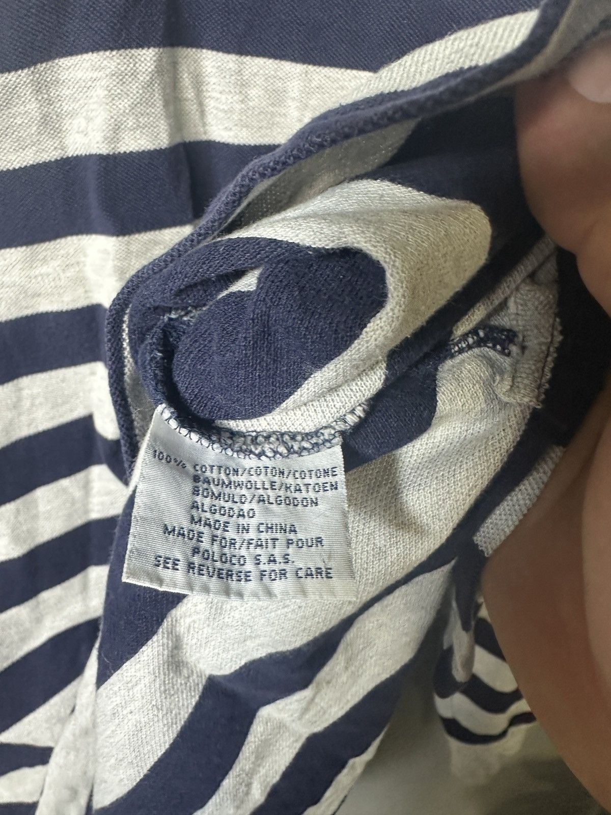 Polo Ralph Lauren × Ralph Lauren × Vintage Vintage 90s Polo Ralph Lauren Long Sleeve Rugby Shirt Size US L / EU 52-54 / 3 - 5 Thumbnail