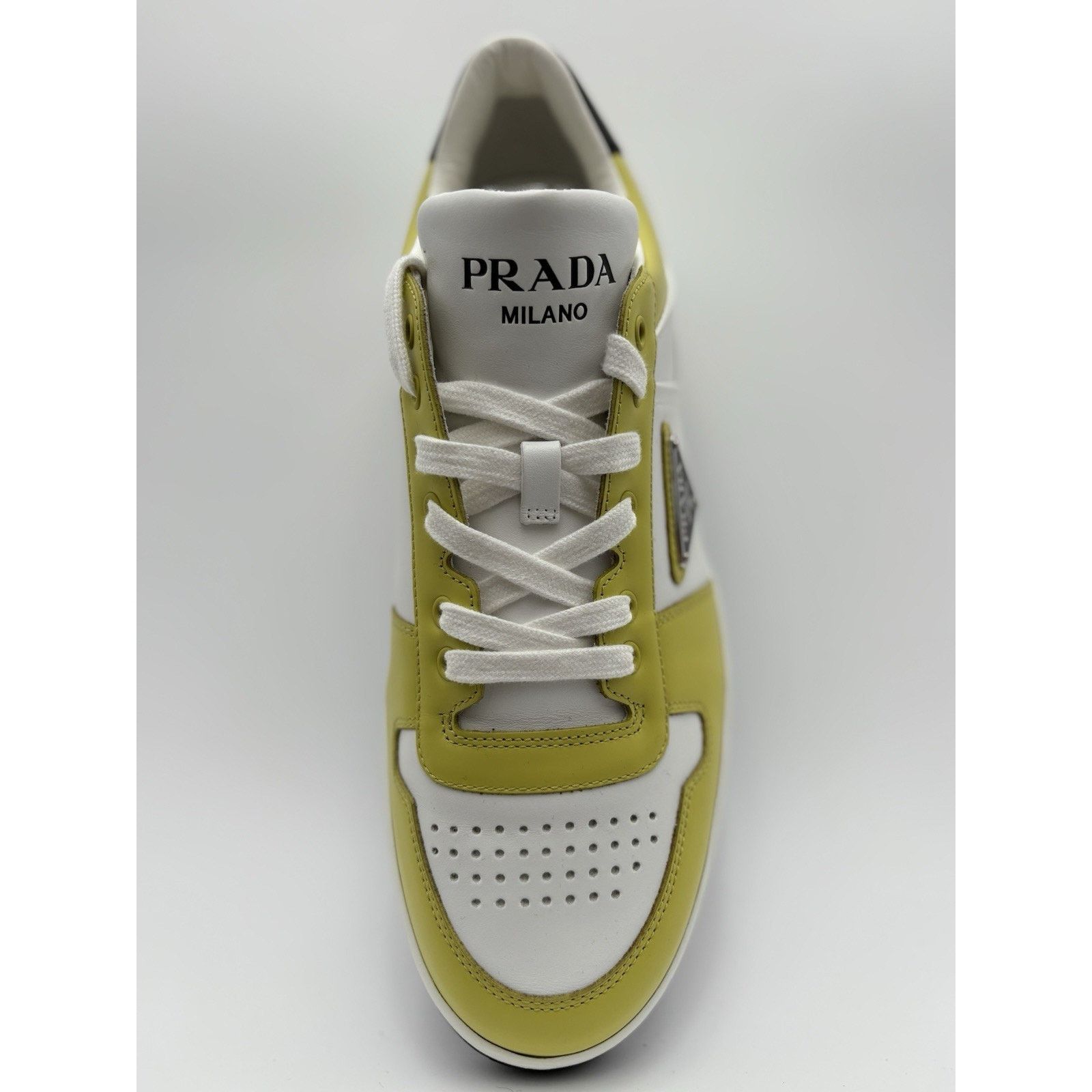 Prada Prada Downtown Low Leather ' Bianco Cedro ' | WORN ONCE! Size US 9 / EU 42 - 11 Thumbnail