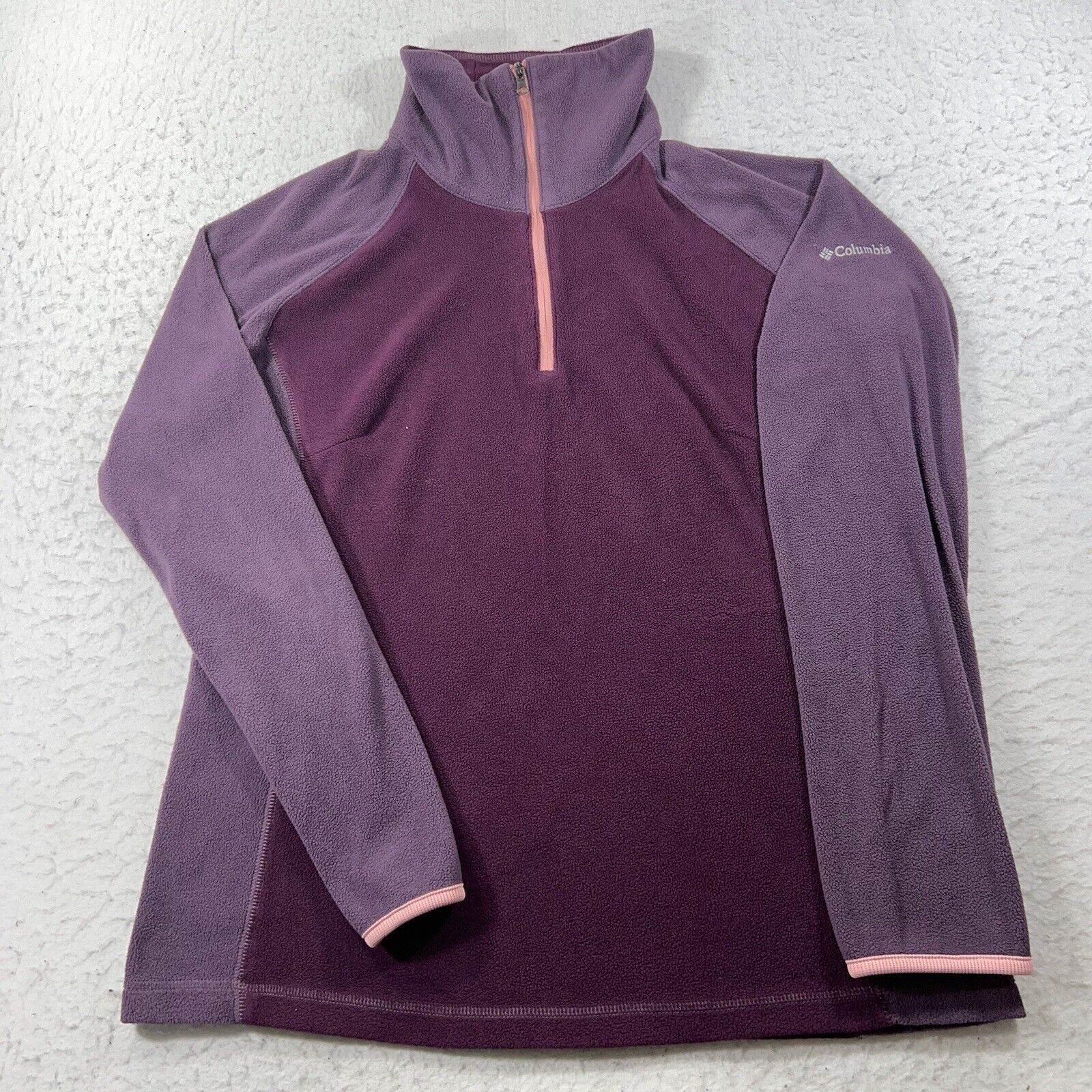 Columbia Columbia Sportswear 1/4 Zip Fleece Purple Sweatshirt Jacket Size L / US 10 / IT 46 - 1 Thumbnail