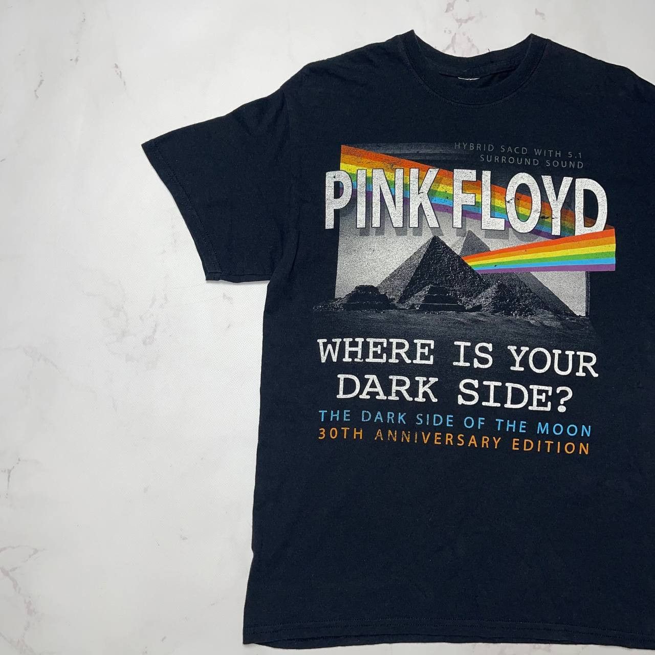 Vintage Pink Floyd - Pyramid Spectrum Soft Adult Mens T-Shirt Sz M Size US M / EU 48-50 / 2 - 8 Thumbnail