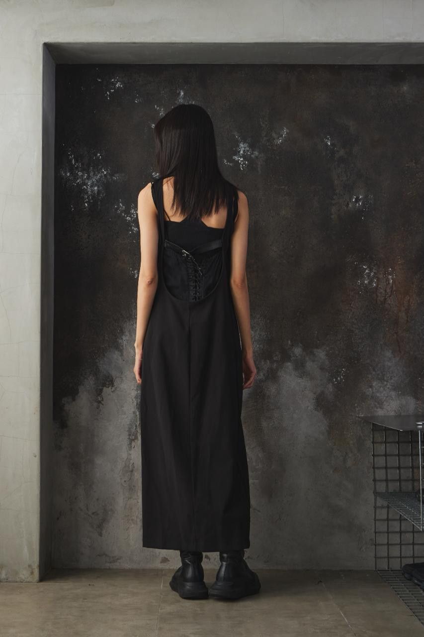 La Haine Inside Us La Haine Inside Us Cutout Leather-Paneled Long Vest Dress Size M / US 6-8 / IT 42-44 - 2 Thumbnail