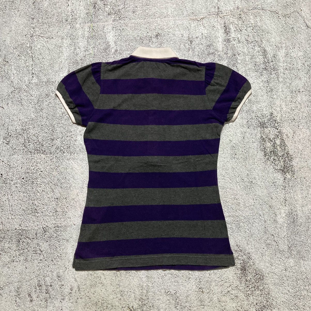 Burberry Vintage Burberry Blue Label Women Polo Tee Stripe Luxuruy Size XS / US 0-2 / IT 36-38 - 10 Thumbnail