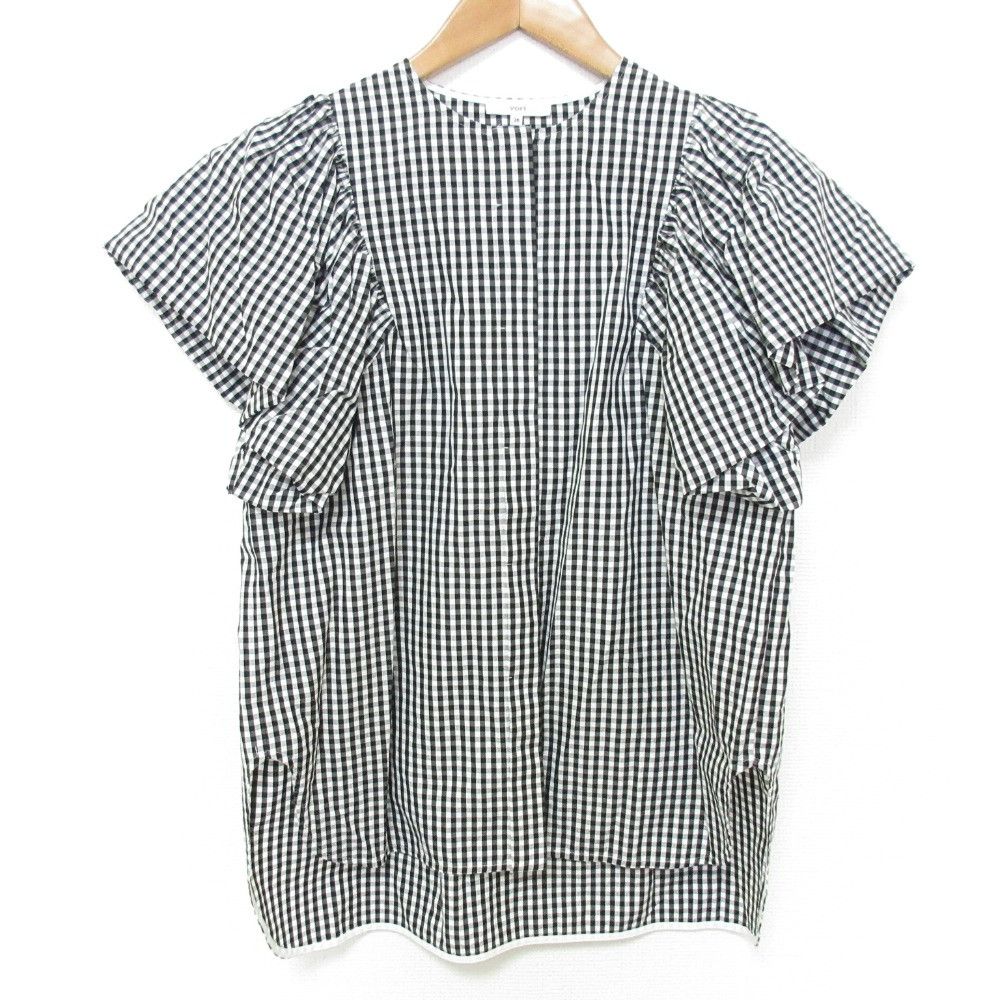 Other Other yori Gingham Balloon Sleeve Blouse Textile Tops YR2221-062SM DUTY FREE for USA Size ONE SIZE - 1 Thumbnail