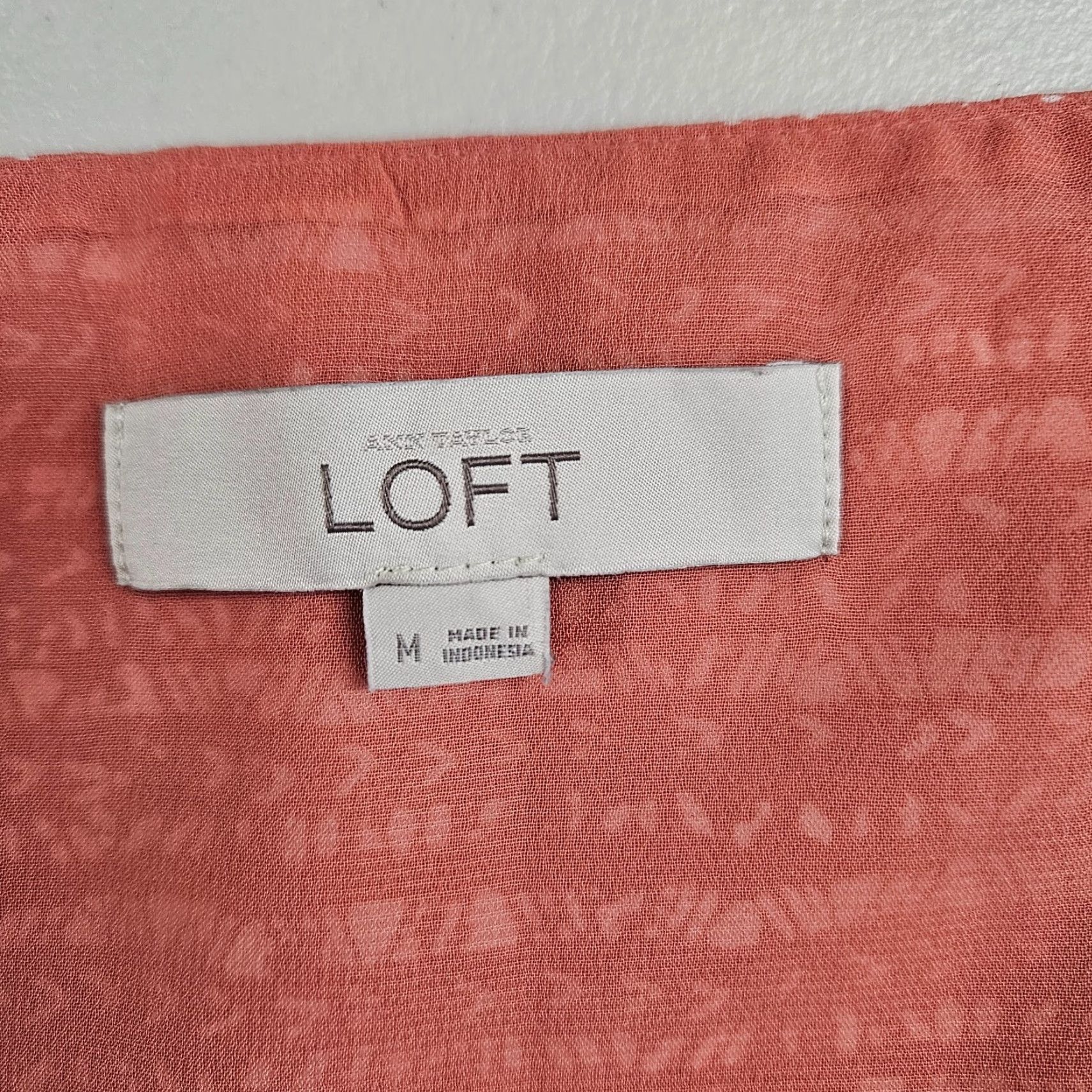 Loft LOFT Ann Taylor Women's Tank Top Medium Pink White Stripe Scoop Neck Sleeveless Multicolor Pattern Cute Casual Size M / US 6-8 / IT 42-44 - 6 Thumbnail