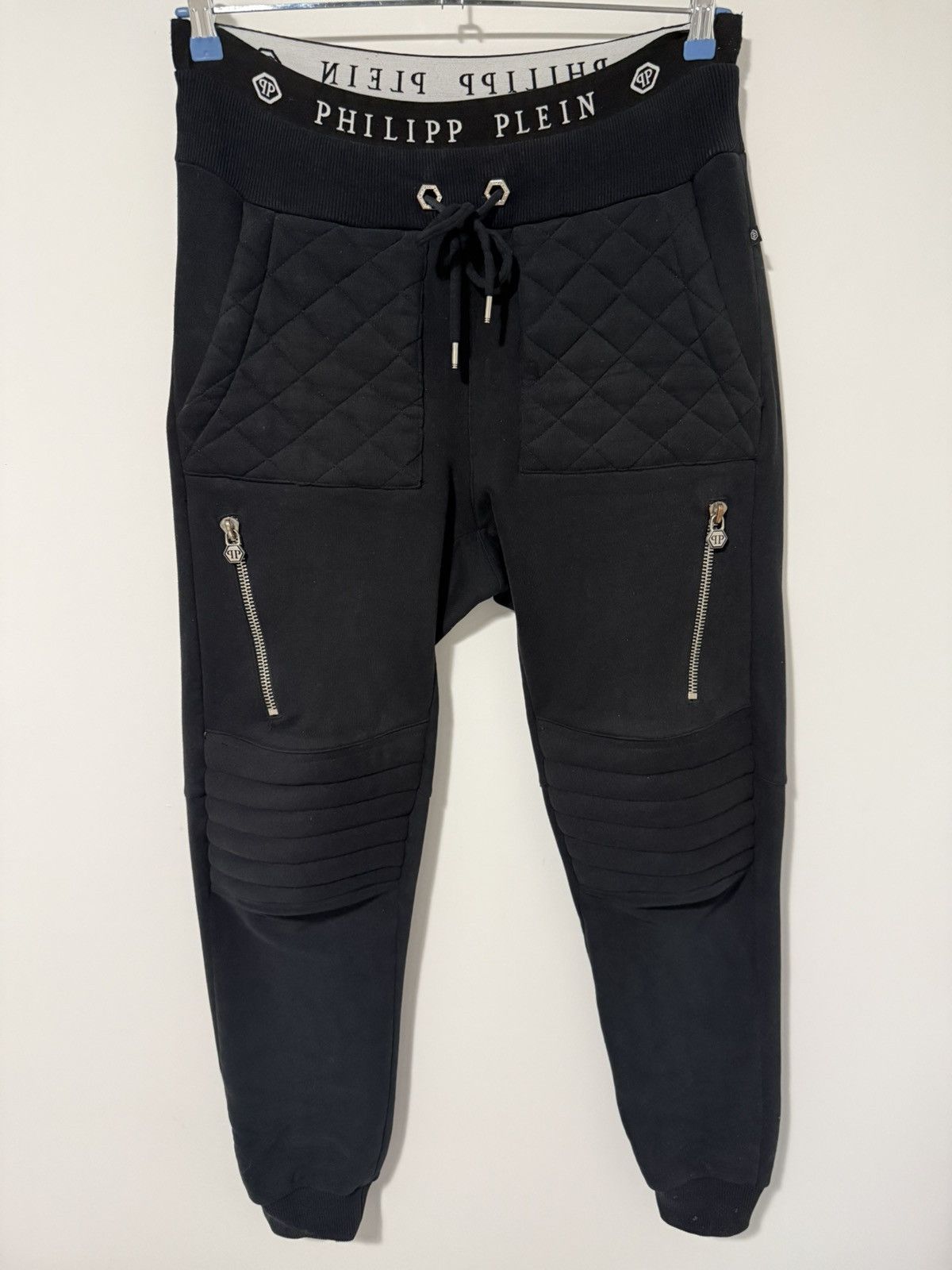Philipp Plein Philipp Plein black sweatpants Size US 34 / EU 50 - 1 Thumbnail