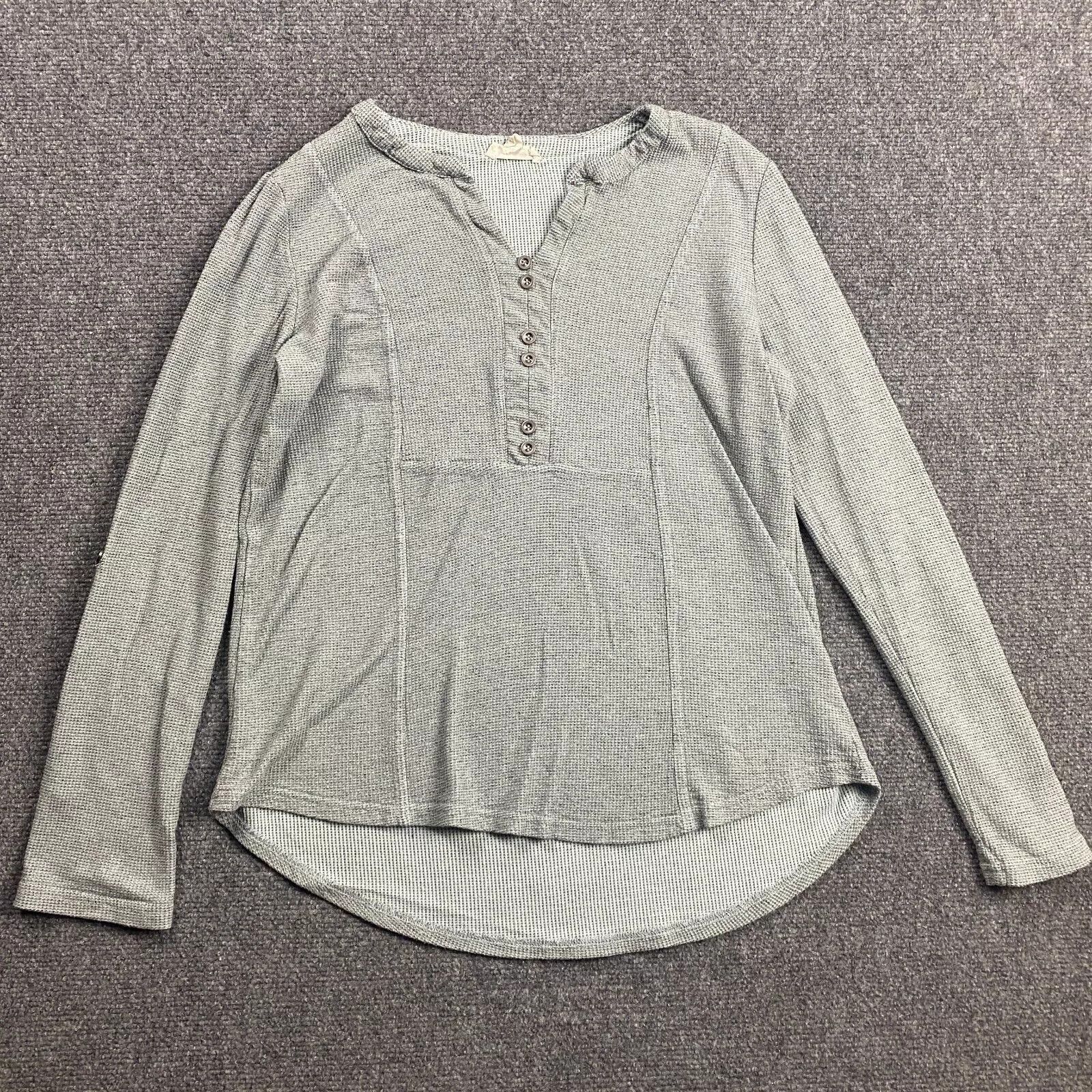 Other Jane & Delancey Top Women's Medium Waffle Knit Henley Size M / US 6-8 / IT 42-44 - 1 Thumbnail