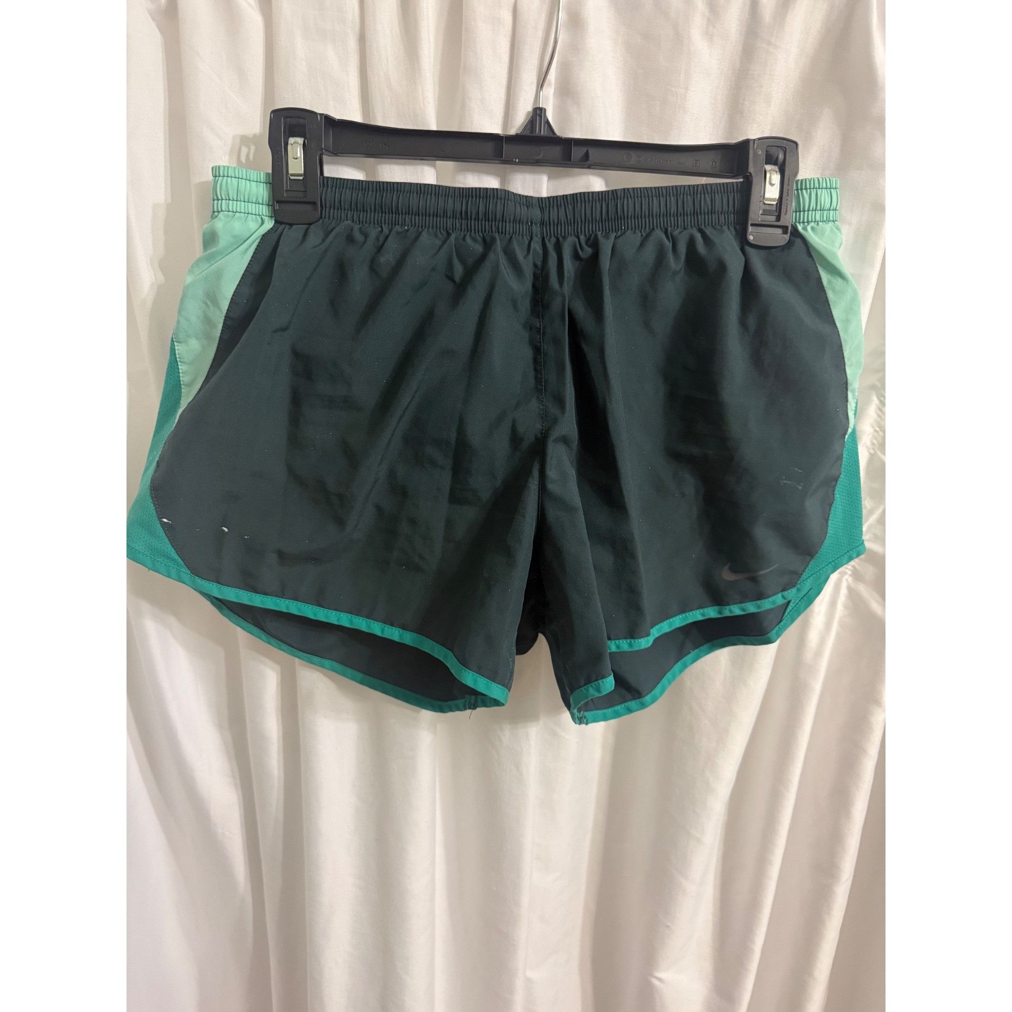 Nike Nike Womens Dri-Fit Athletic Running Shorts Green & Teal Siz Size 28" / US 6 / IT 42 - 1 Thumbnail