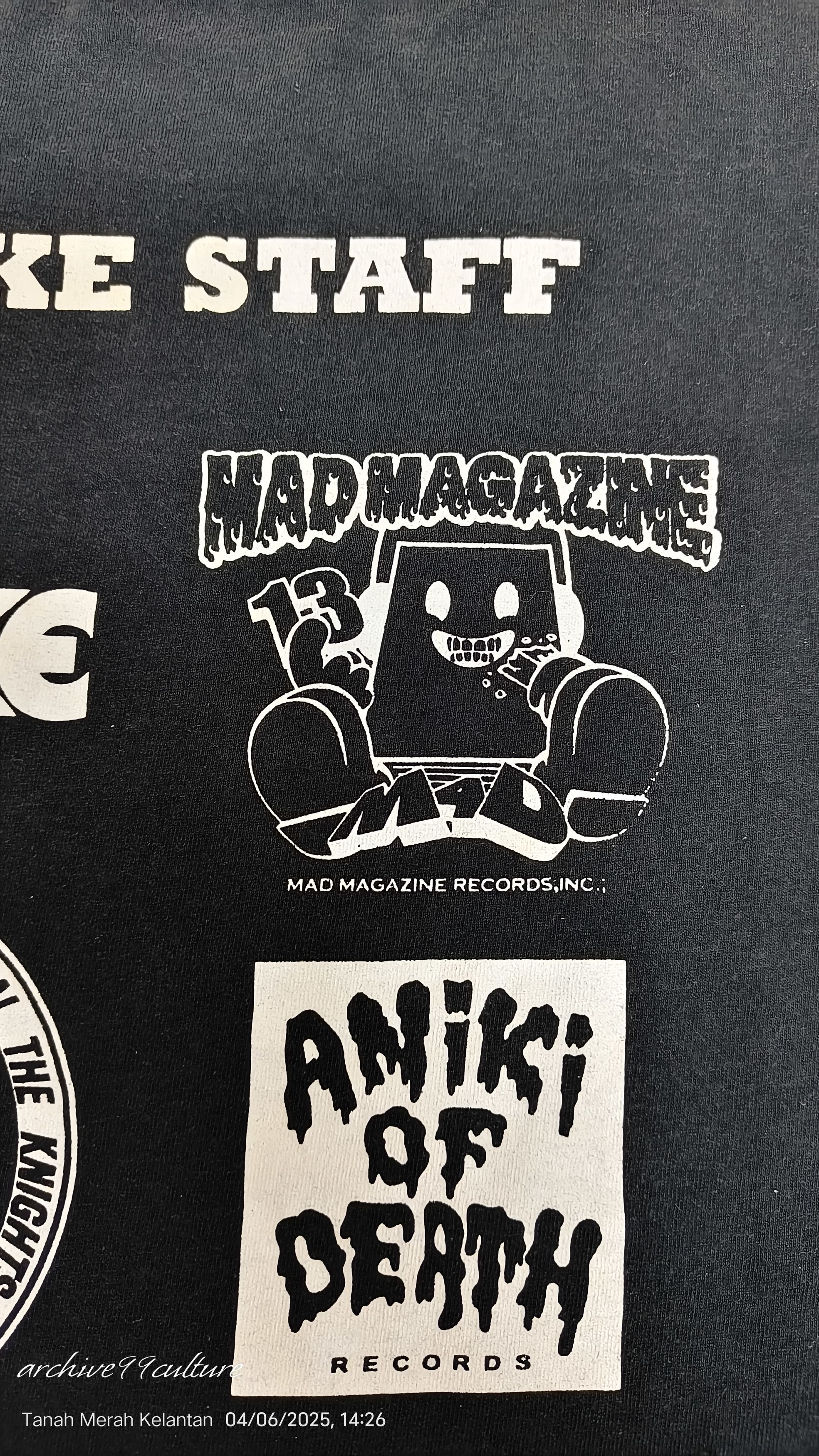 Vintage Duke staff MAD MAGAZINE / A-Ni REC / Aniki of Death tee Size US XXL / EU 58 / 5 - 8 Thumbnail