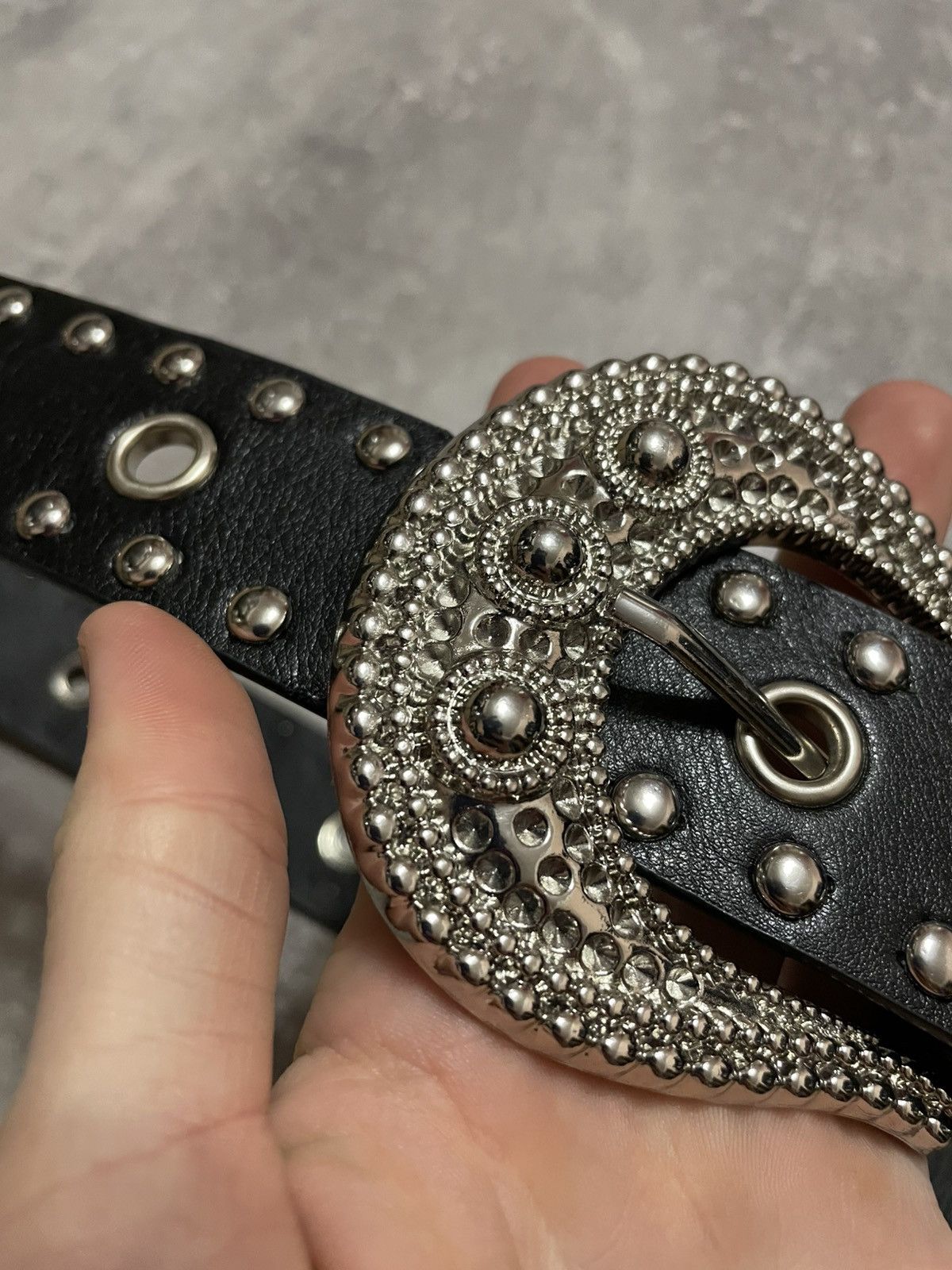 Other Vintage BB Simon Style Studded Y2K Belt Size ONE SIZE - 4 Thumbnail