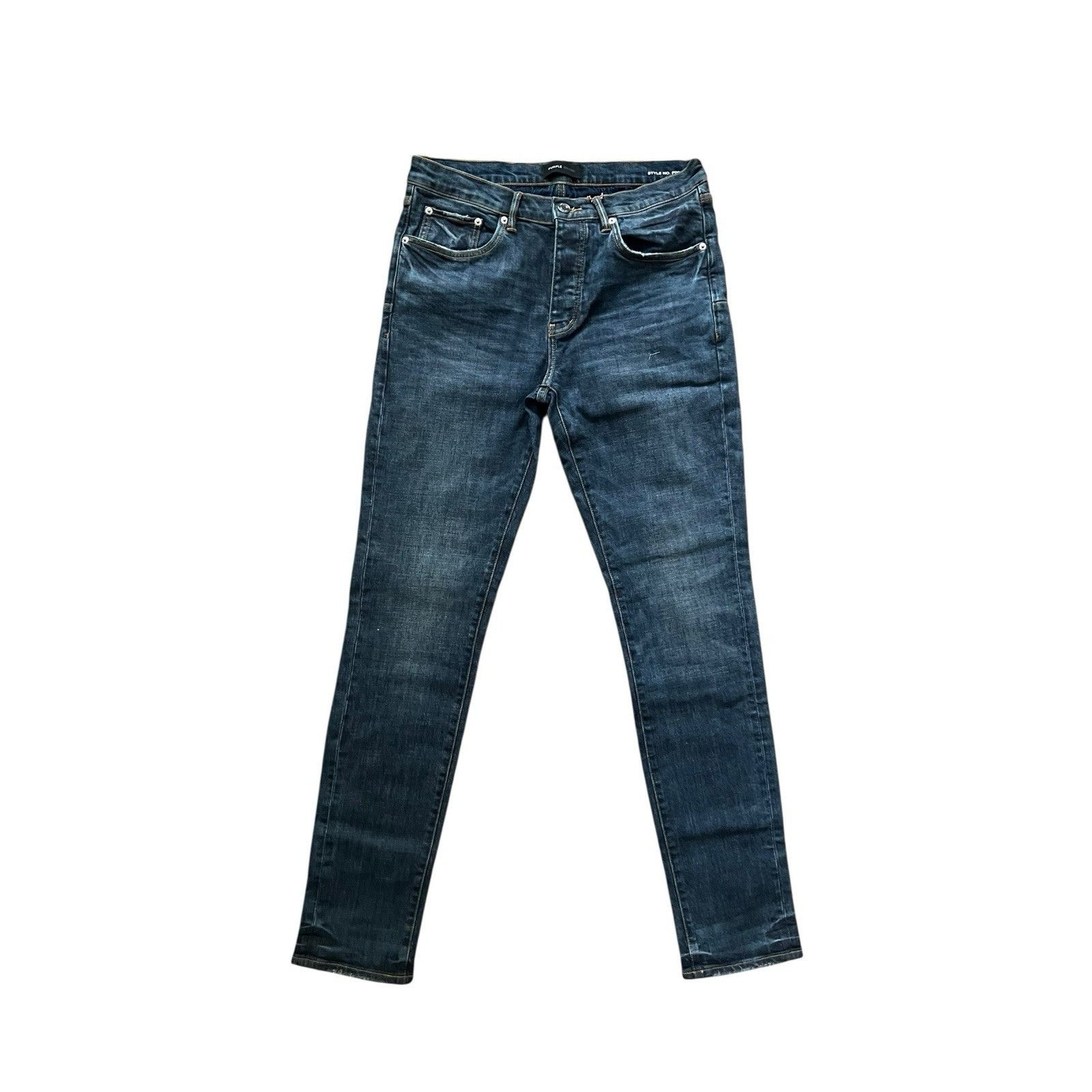 Purple Brand Purple Brand Jeans Mens D-Skinny Slim Blue P001 Size 33/32 Size US 33 - 2 Thumbnail