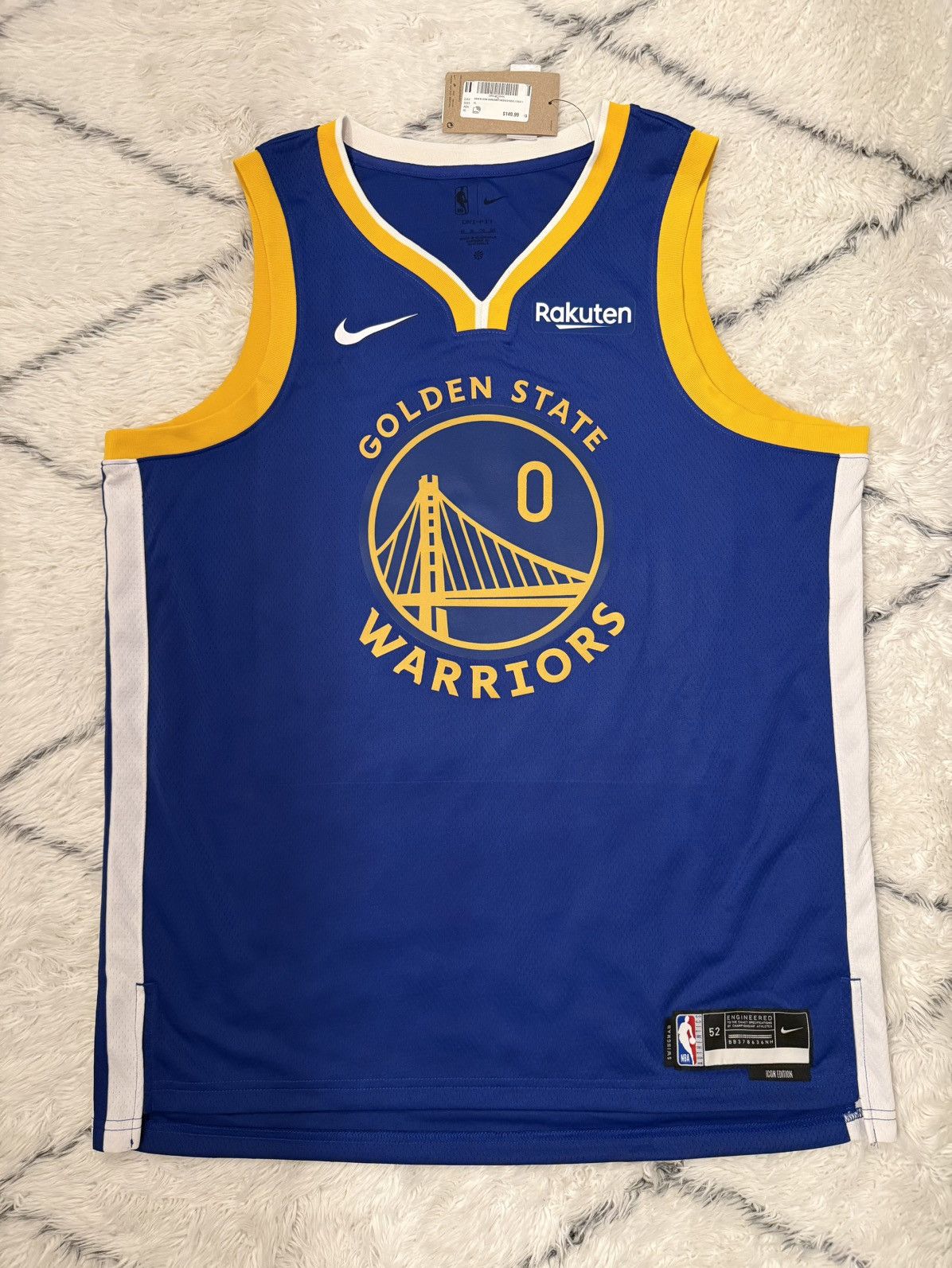 Nike Nike Golden State Warriors Gary Payton II Auto Jersey Sz XL Size US XL / EU 56 / 4 - 1 Thumbnail