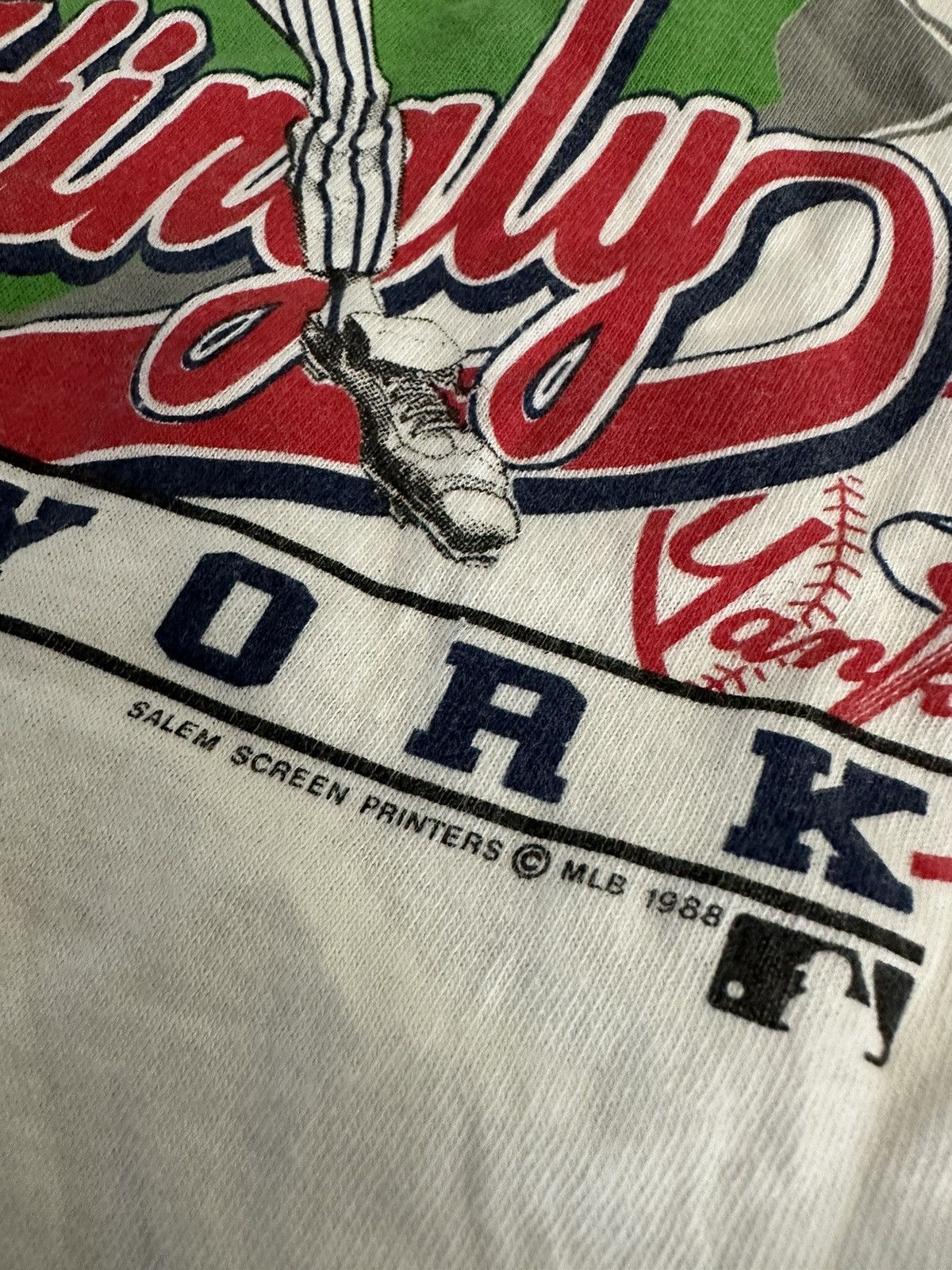 Salem Sportswear Vintage New York Yankees shirt Size US XL / EU 56 / 4 - 3 Thumbnail