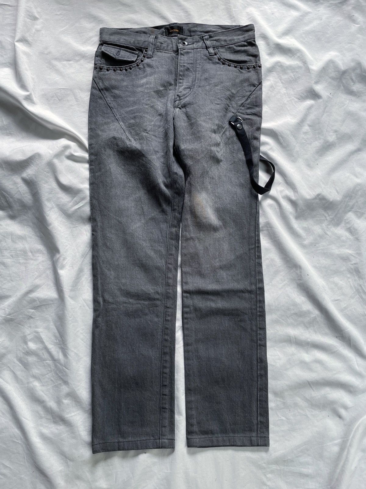 Tete Homme TETE HOMME DOUBLE POCKET PUNK DENIM PANTS Size US 30 / EU 46 - 1 Thumbnail