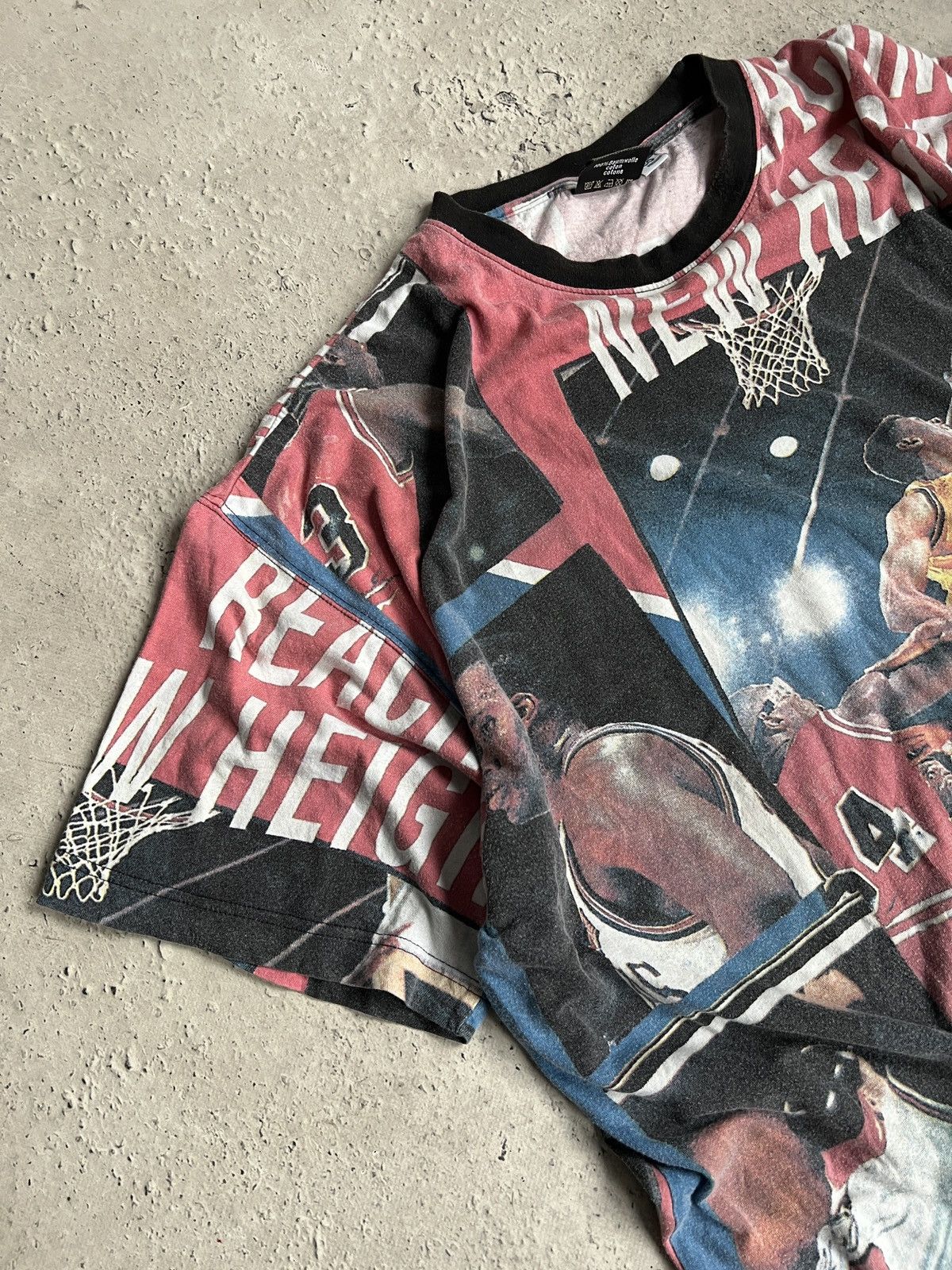 NBA Graphic NBA Draft verprint 90s T Shirt Y2K Streetwear Size US XL / EU 56 / 4 - 3 Thumbnail