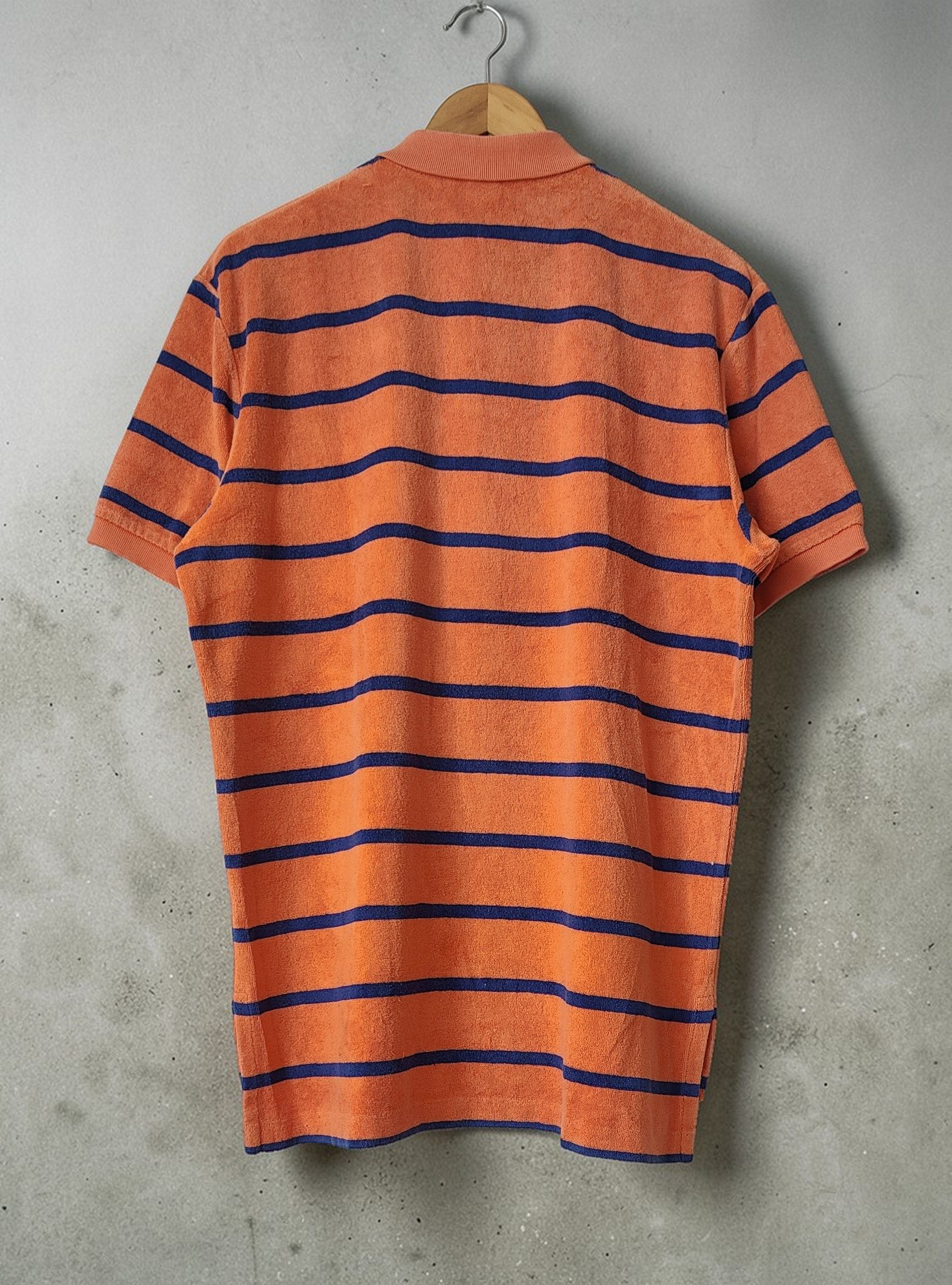 Polo Ralph Lauren Ralph Lauren French Terry Towell Striped Vintage Polo Size US L / EU 52-54 / 3 - 2 Thumbnail
