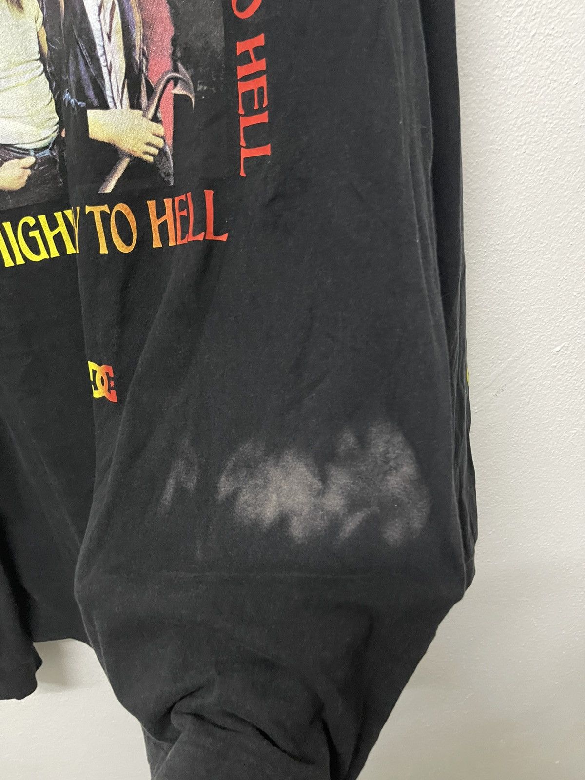 AC/DC 2000s ACDC X DC SHOES HIGHWAY TO HELL FLAME SLEEVE SUNFADED Size US XL / EU 56 / 4 - 20 Thumbnail