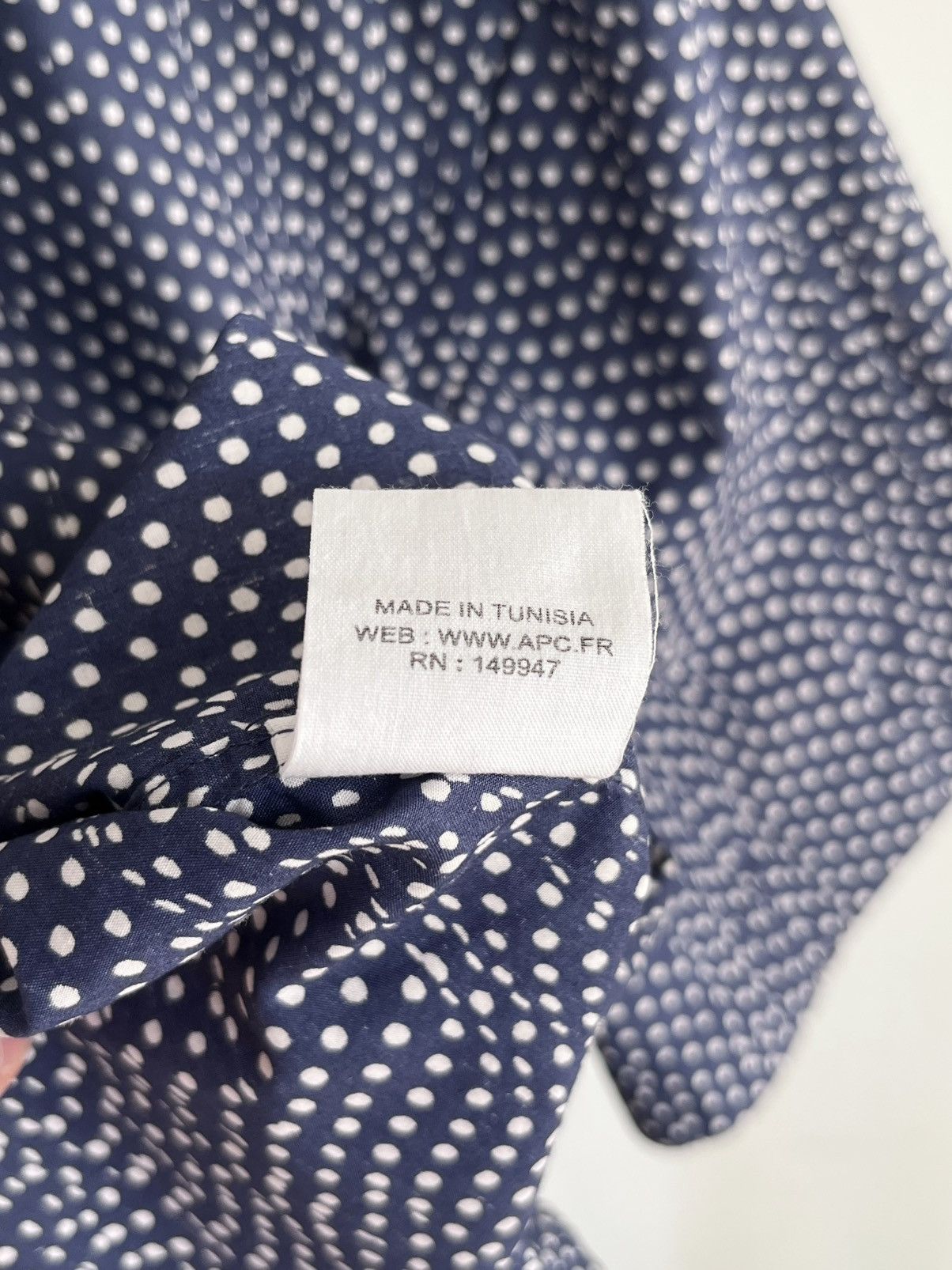 A.P.C. Runway A.P.C SS19 short-sleeved polka dot short sleeve shirt Size US M / EU 48-50 / 2 - 10 Thumbnail