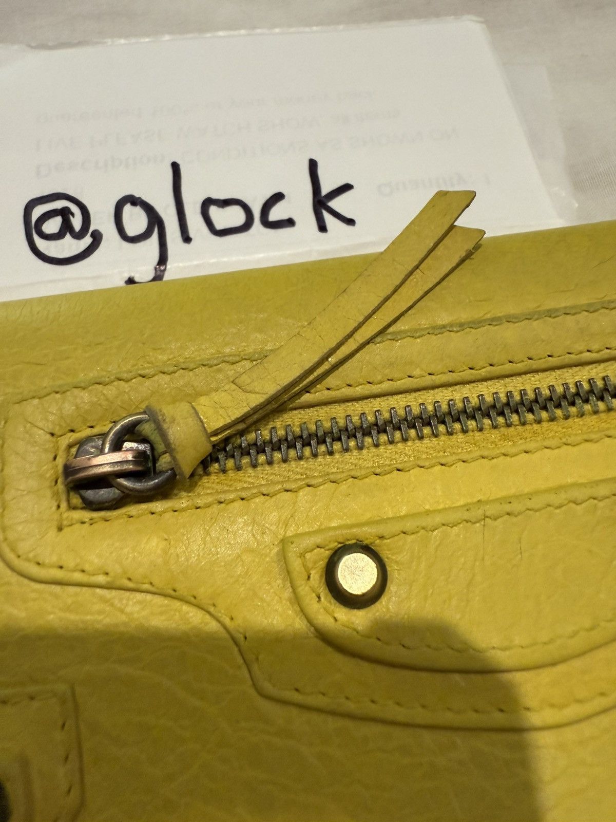 Balenciaga Balenciaga Le City Money Long Wallet Yellow Size ONE SIZE - 7 Thumbnail