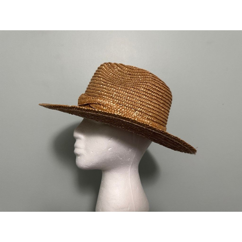 Vintage Vintage straw trilby hat Size ONE SIZE - 1 Thumbnail