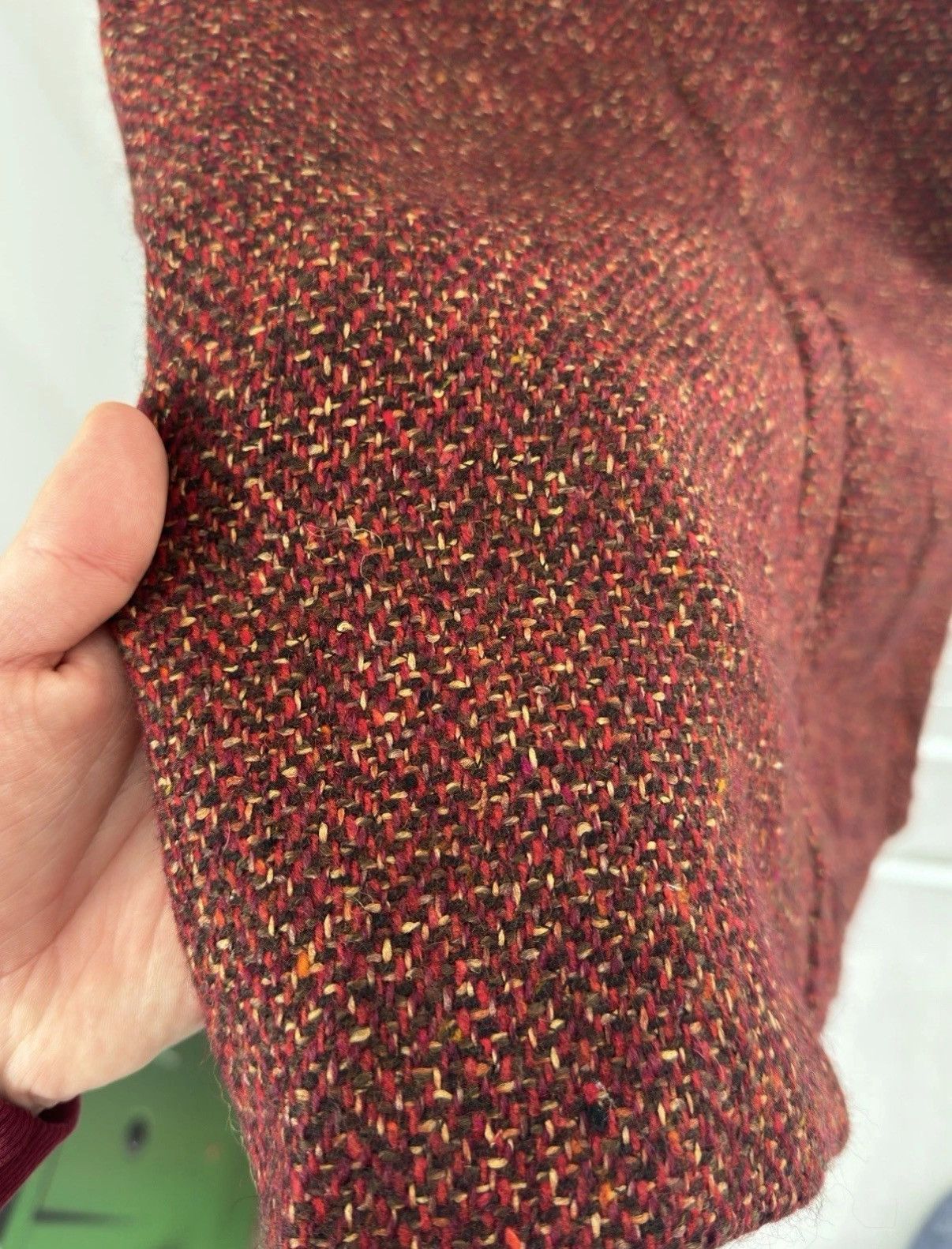 Max Mara Max Mara Wool Knitted Red Skirt Luxury Woman Size S Size 28" / US 6 / IT 42 - 5 Thumbnail