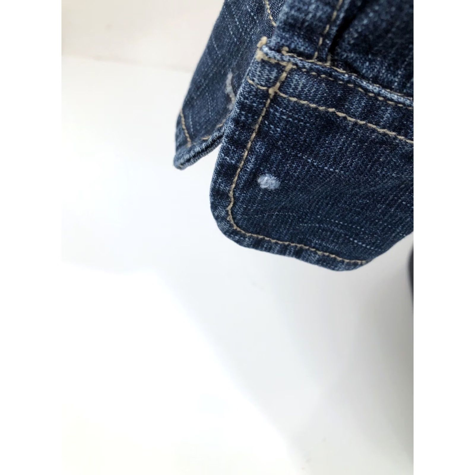 Vintage VINTAGE MARITHE FRACOIS GIRBAUD Heavy Duty DENIM Embroidered Lg Shirt Blue Men Size US L / EU 52-54 / 3 - 4 Thumbnail