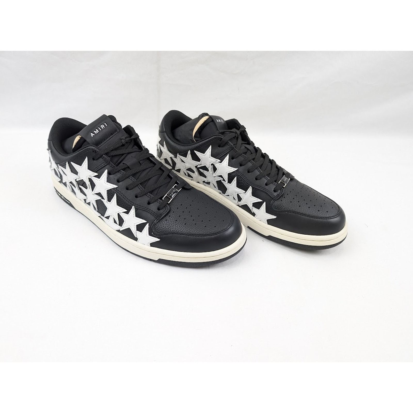 Amiri o1rshd1 Stars Low-Top Sneakers in Black/White Size US 13 / EU 46 - 14 Thumbnail