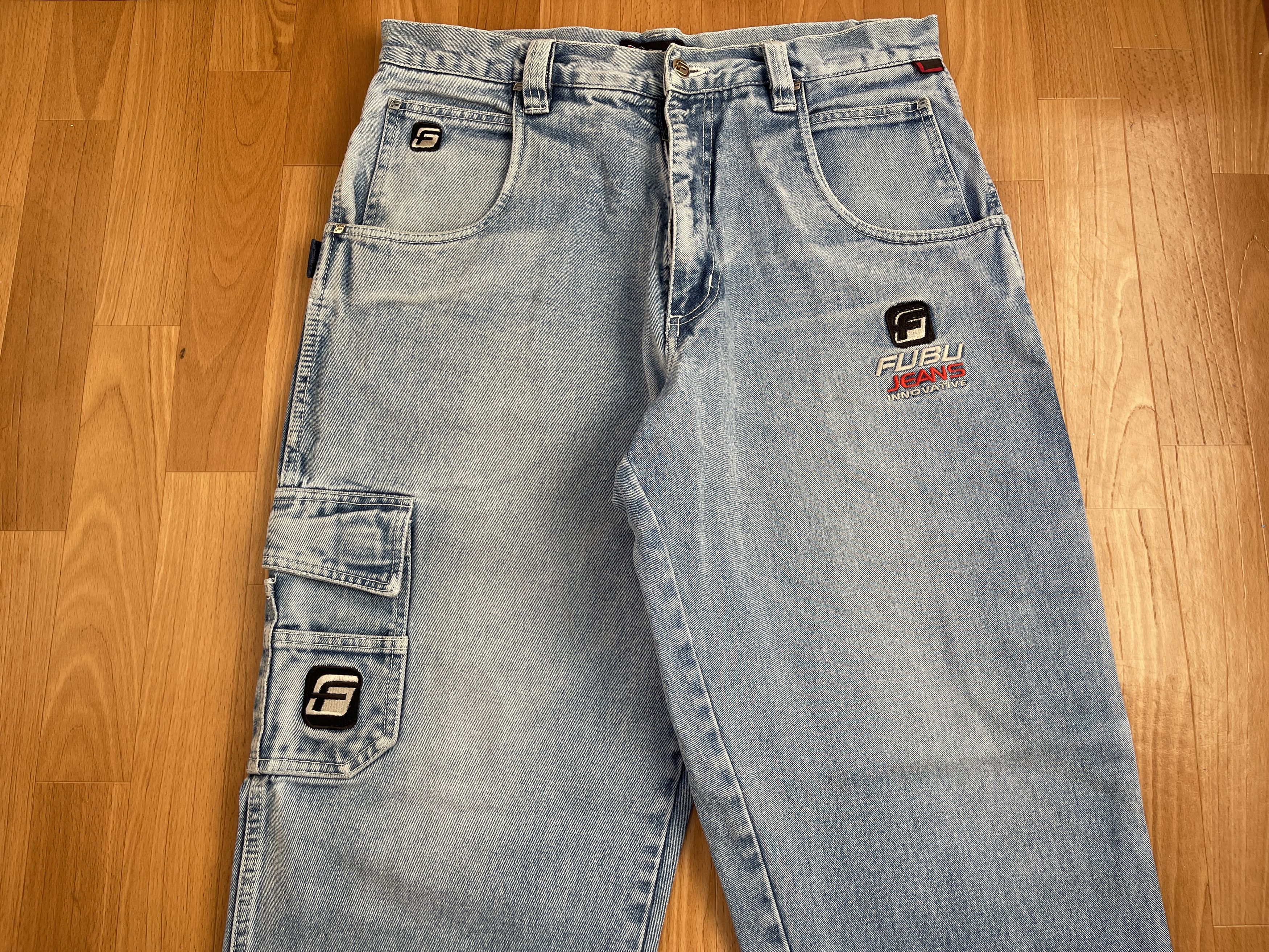 Fubu FUBU jeans, vintage baggy jeans, 90s hip hop skater Y2K 36 Size US 36 / EU 52 - 10 Thumbnail