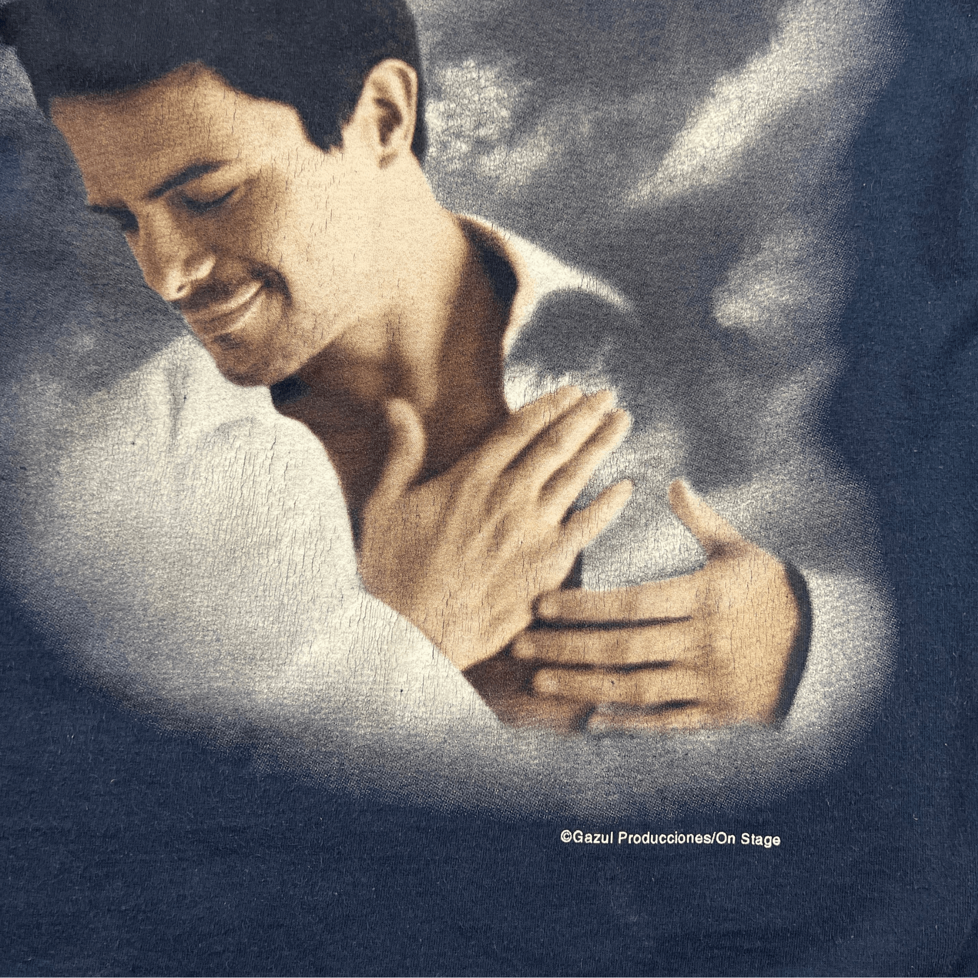 Vintage T-Shirt Vintage Alejandro Sanz 'el al aire' - Marine -Small Size US S / EU 44-46 / 1 - 4 Thumbnail
