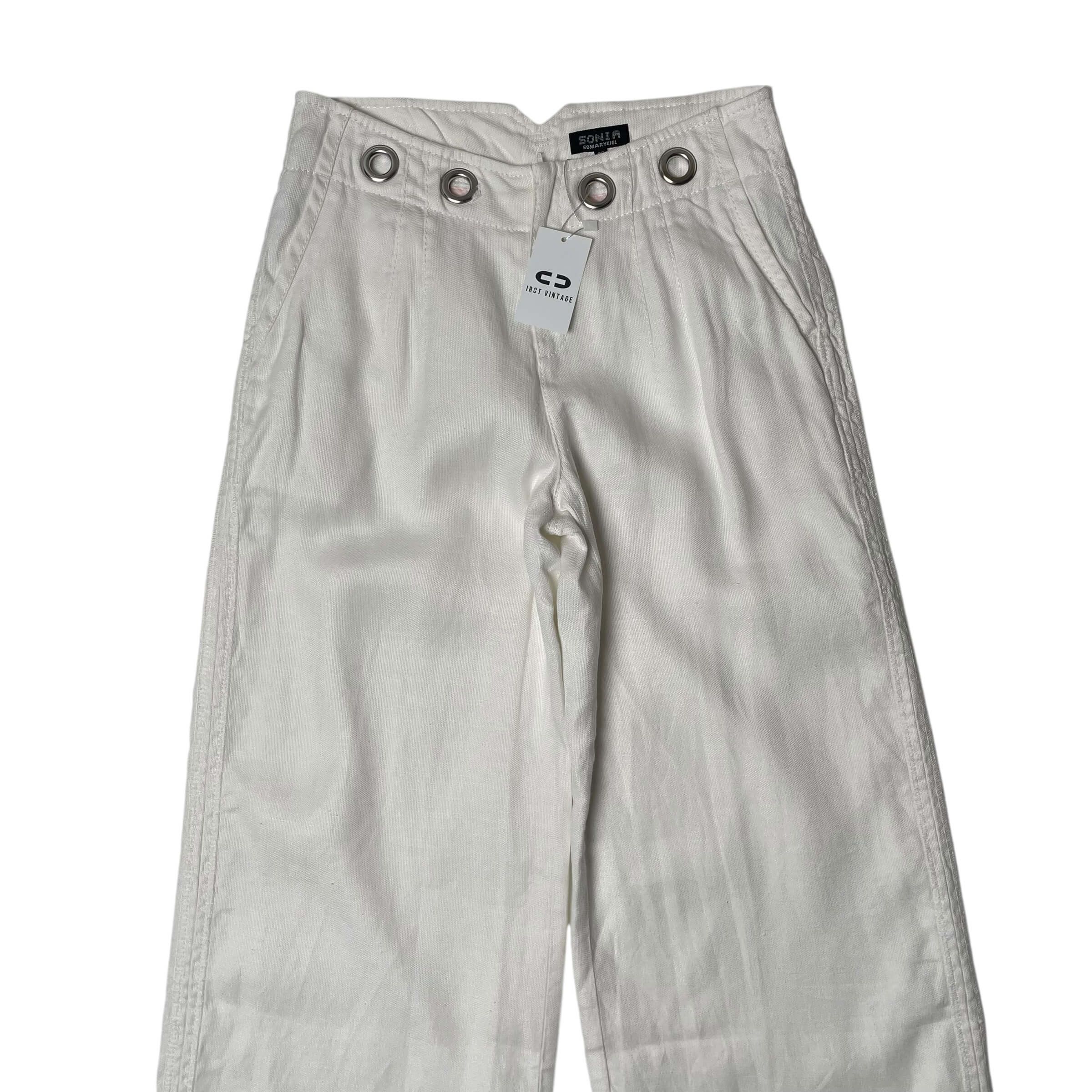 Sonia Rykiel Sonia rykiel eyelet linen wide pants Size 27" / US 4 / IT 40 - 2 Thumbnail