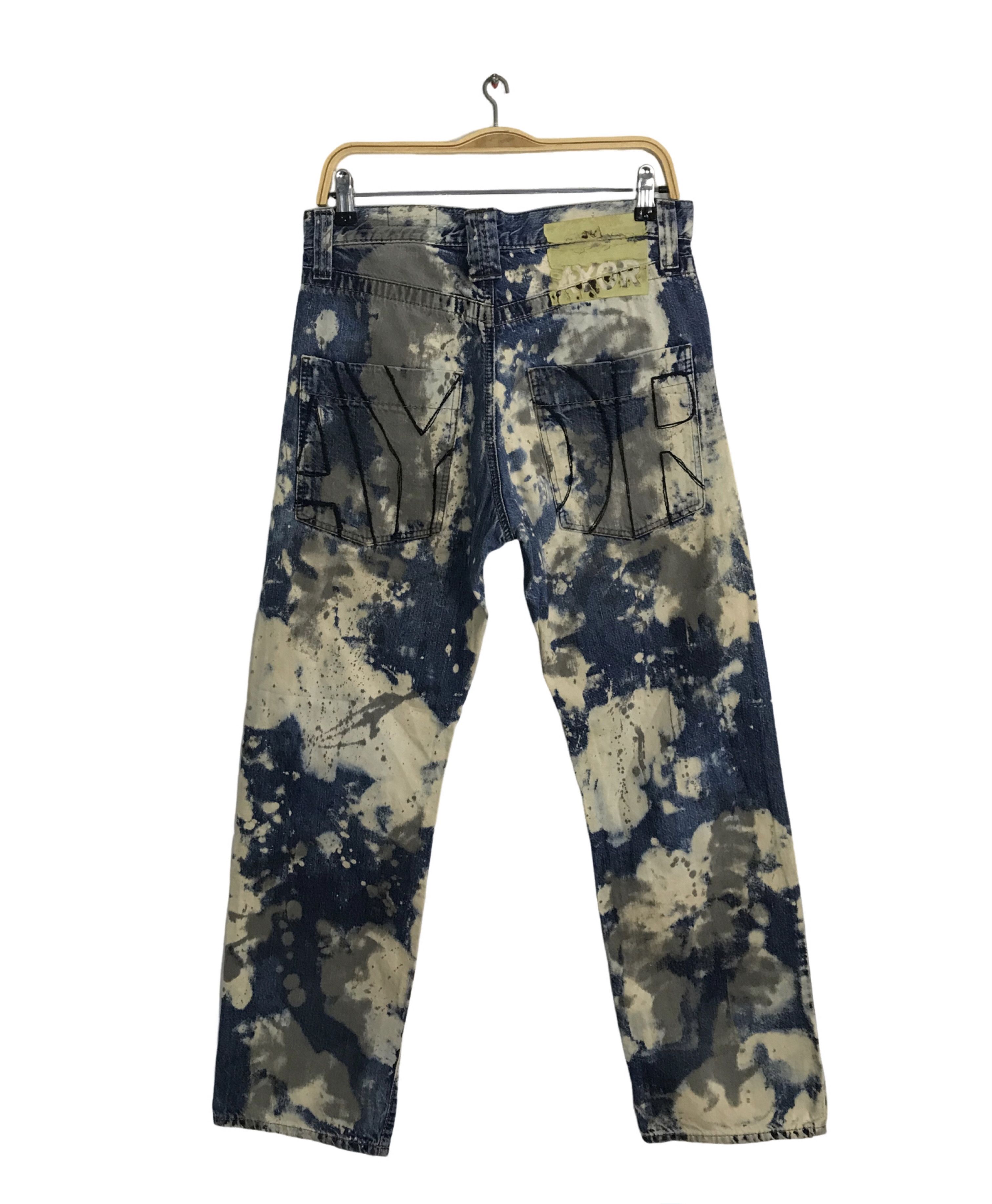 Other Distressed Ayor Bleach Pocessing Denim Jeans Straight Cut Size US 32 / EU 48 - 2 Thumbnail