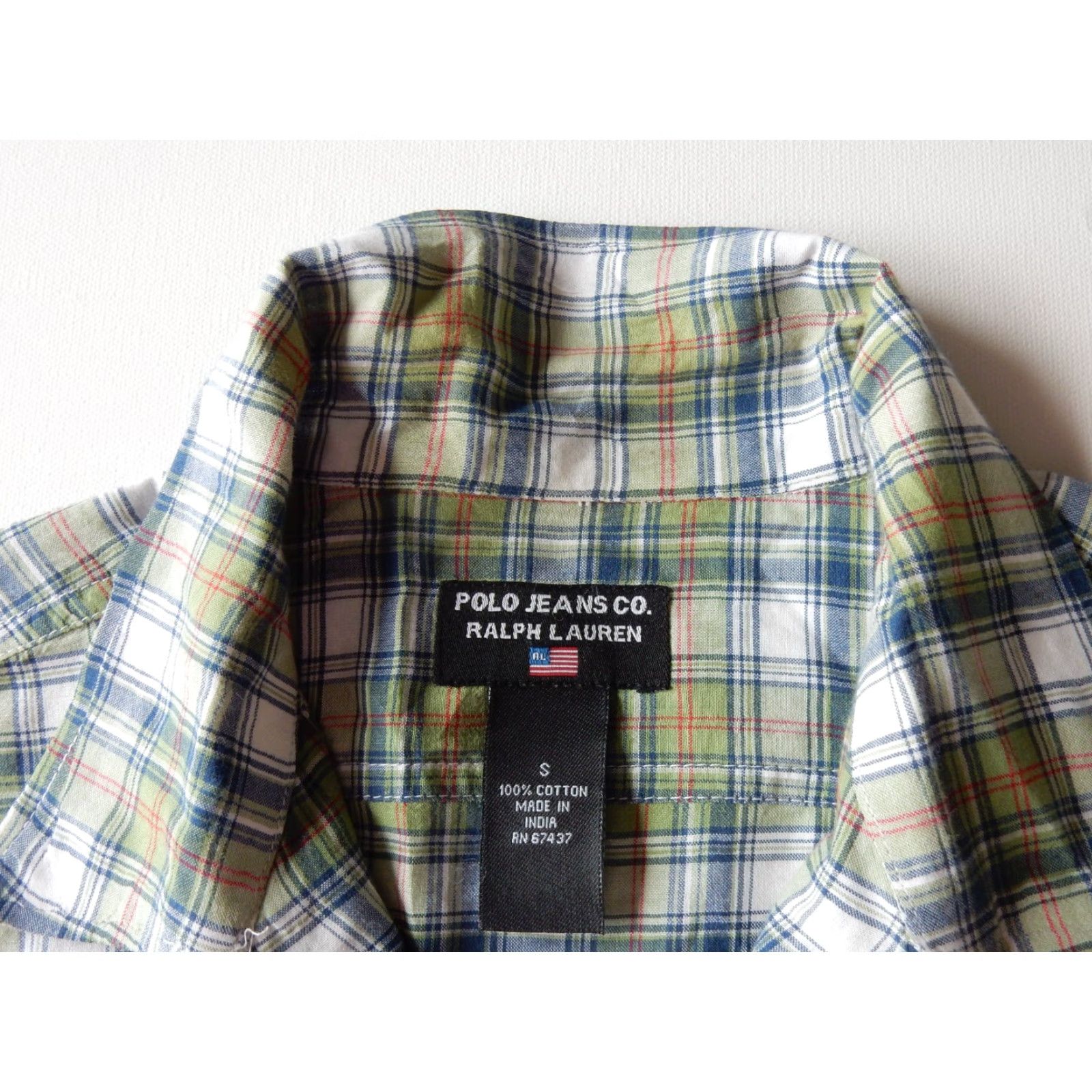 Ralph Lauren VINTAGE Ralph Lauren Polo Jeans Co. Men's Short Sleeve Button-Up Shirt Size S Green Casual Size US S / EU 44-46 / 1 - 4 Thumbnail