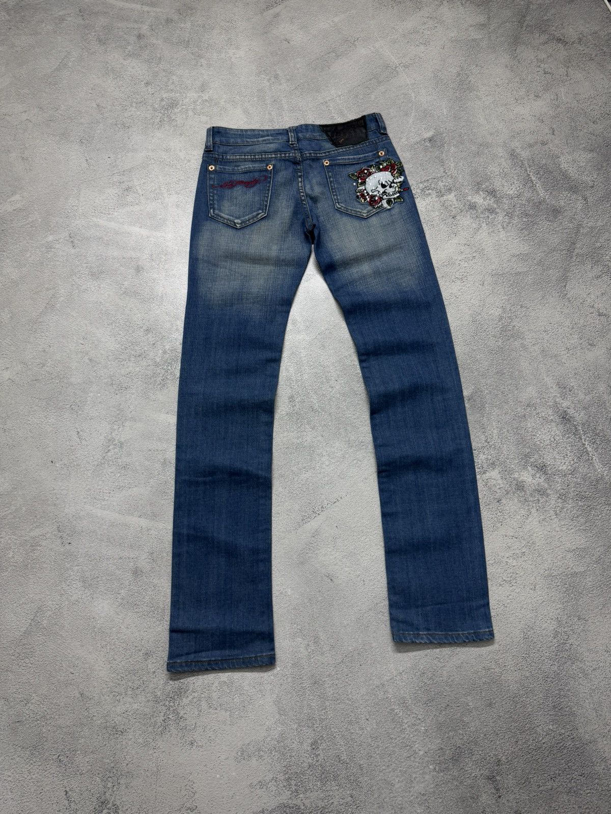 Ed Hardy Vintage Y2k Ed Hardy Skull ☠️ Denim Jeans 00’s Size 27" / US 4 / IT 40 - 5 Thumbnail
