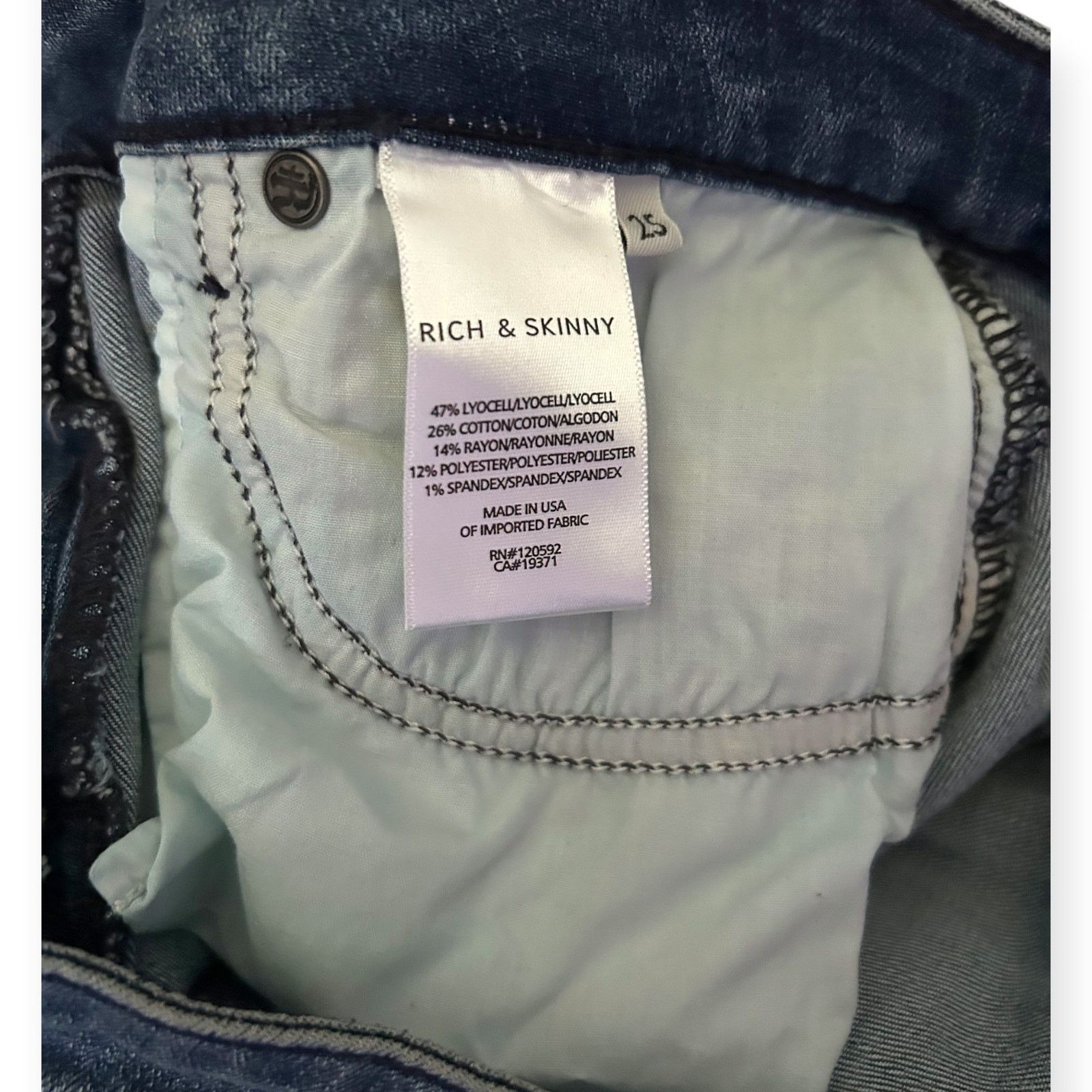Other Rich & Skinny Denim Pencil Skirt Size 27 Below Knee Midi Size 27" / US 4 / IT 40 - 5 Thumbnail