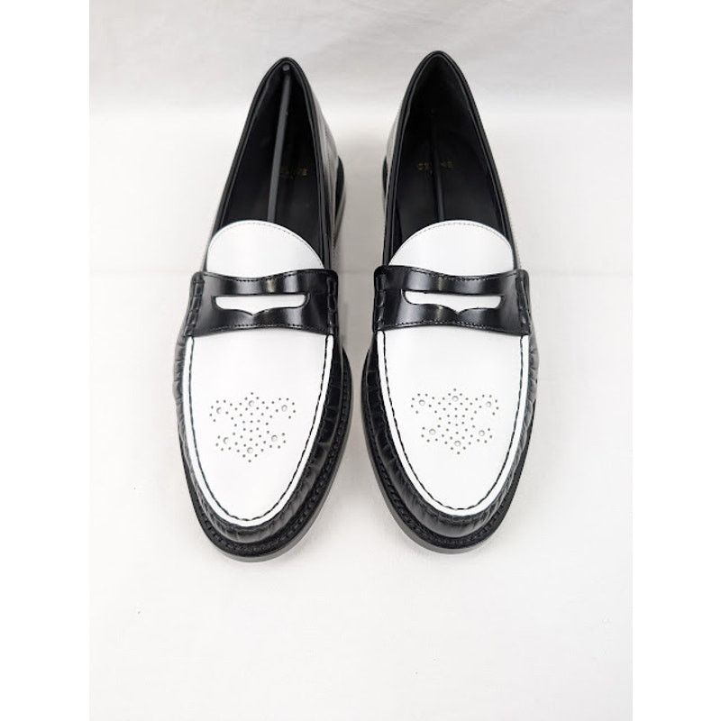 Celine o1rshd1 Loafers 15 in Black/Optic White Size US 10 / EU 43 - 14 Thumbnail