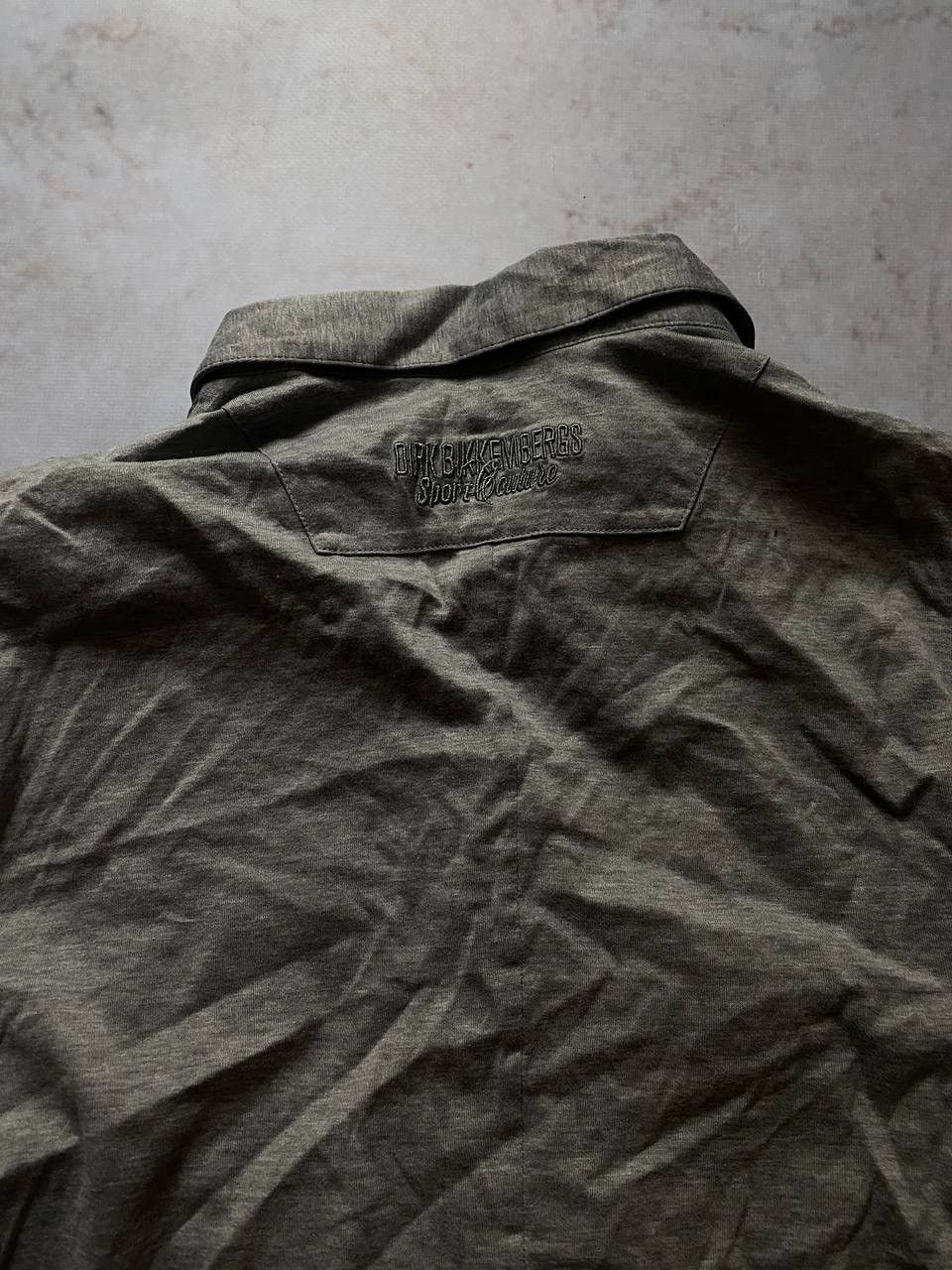 Dirk Bikkembergs × Vintage Vintage Dirk Bikkembergs Cropped Short Sleeve Shirt Buttons Size US L / EU 52-54 / 3 - 7 Thumbnail