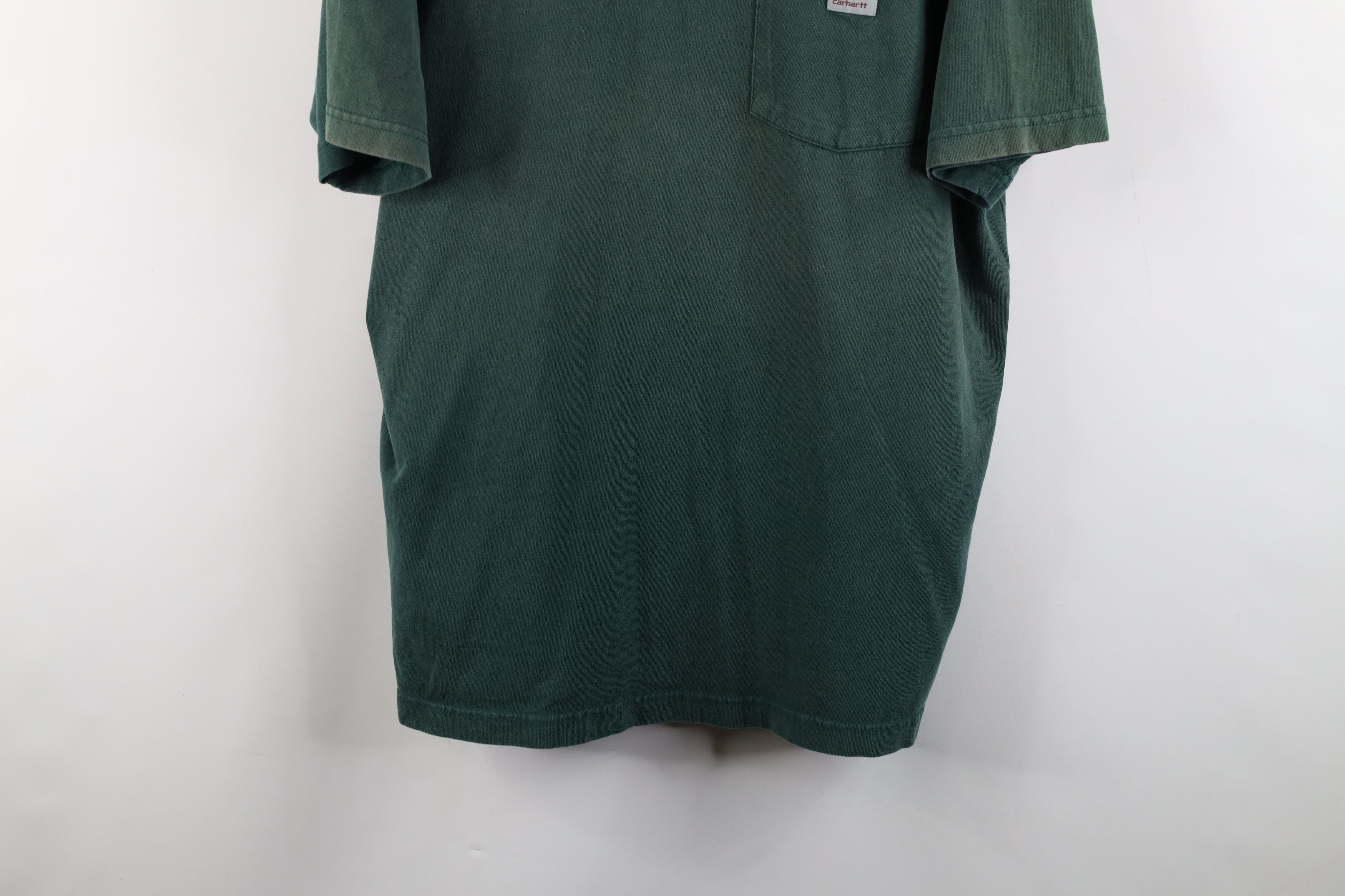 Carhartt × Vintage Vintage Y2K Carhartt Sun Faded Henley T-Shirt Green Cotton Size US L / EU 52-54 / 3 - 3 Thumbnail