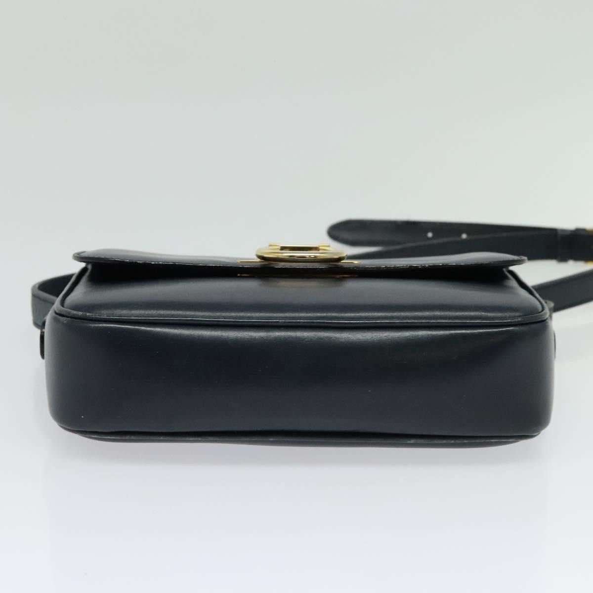 Celine CELINE Shoulder Bag Leather Navy Gold Size ONE SIZE - 9 Thumbnail