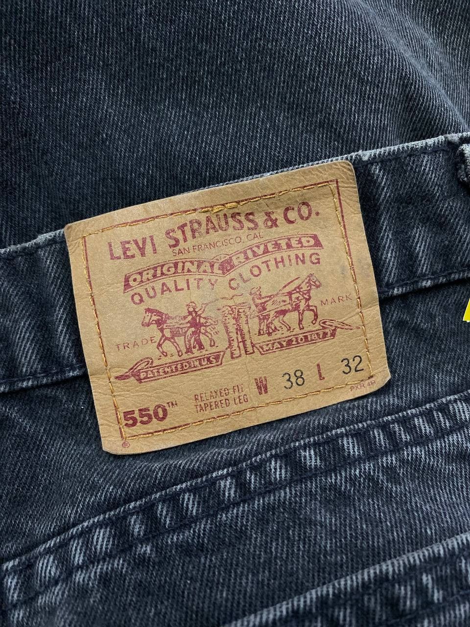 Levi's vintage levis 550 superblack denim nice design Size US 36 / EU 52 - 9 Thumbnail