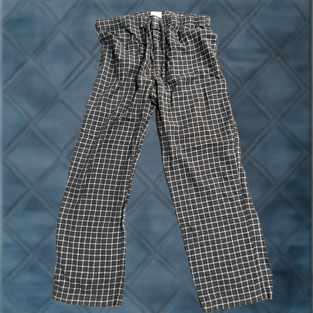 Old Navy Old Navy Mens Joggers Size L Gray Plaid Drawstring Sweatpants Casual Loungewear Size US 33 - 1 Thumbnail