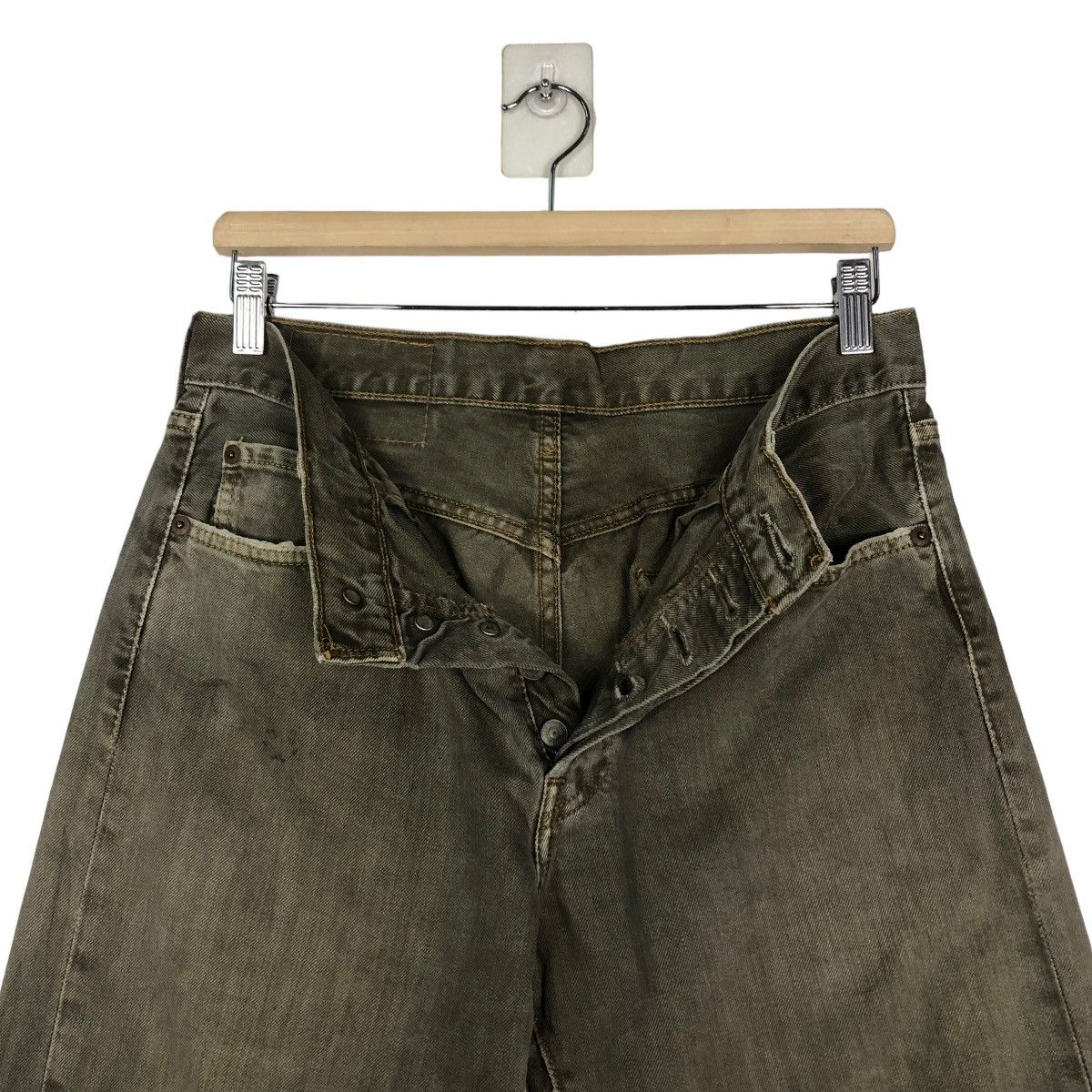 Levi's 🔥VINTAGE DENIM JEANS LEVI’S BIKER WEAR DISTRESSED Size US 30 / EU 46 - 17 Thumbnail